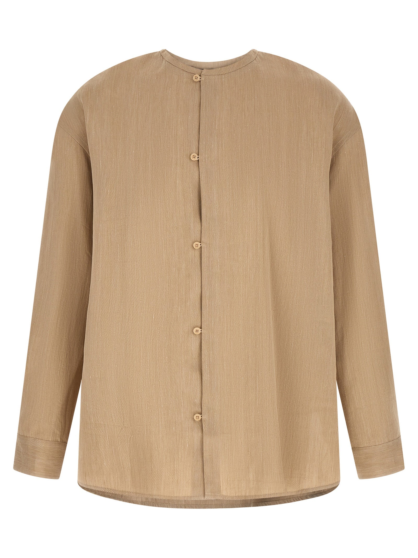 Jacquemus Beige Linen Blouse Jacquemus