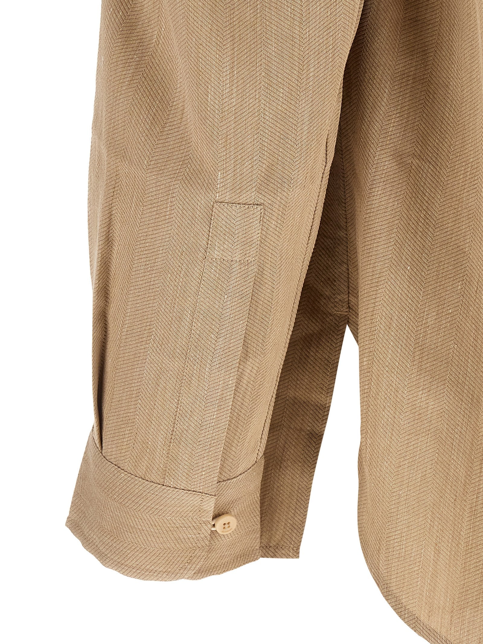 Jacquemus Beige Linen Blouse Jacquemus
