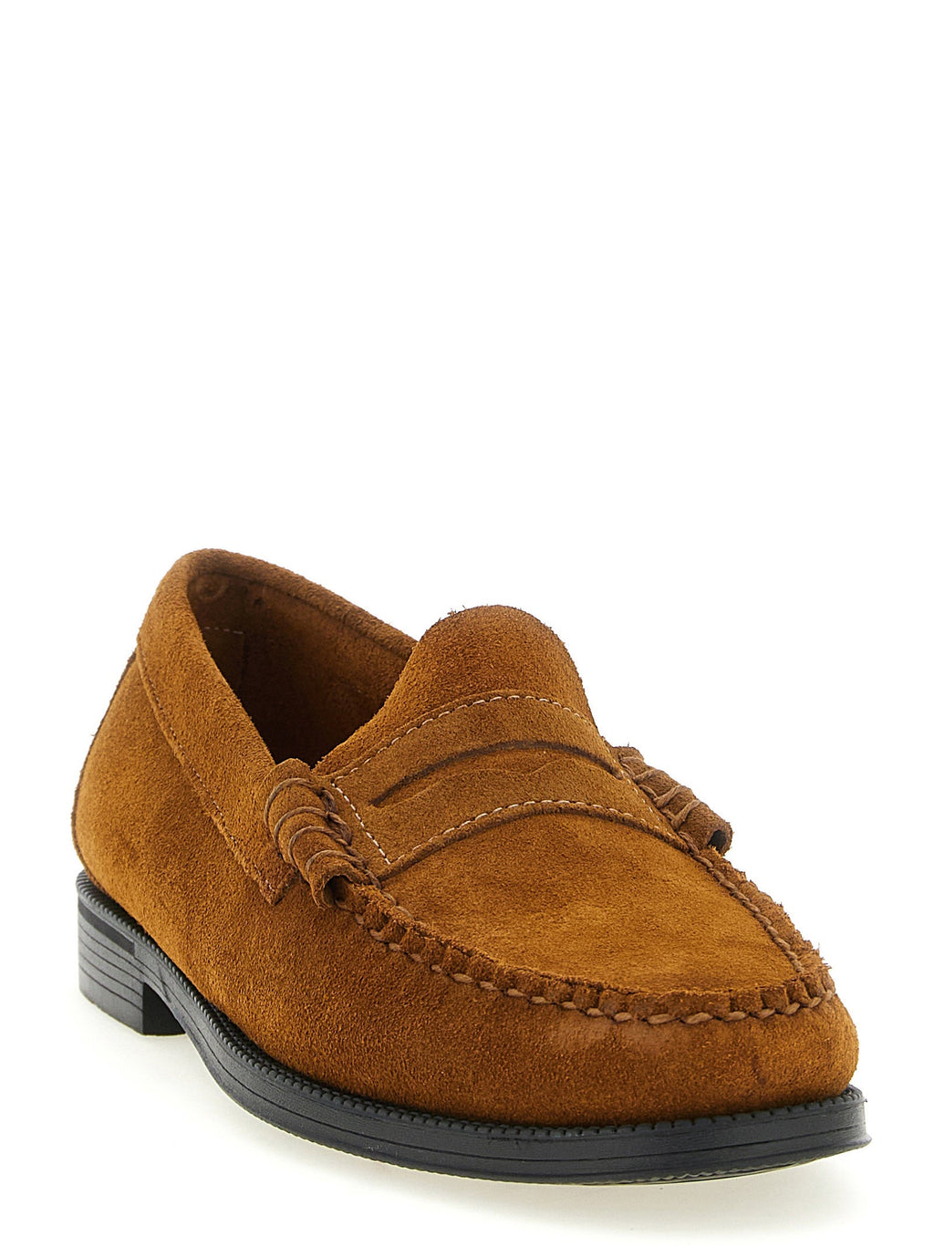 G.H. BASS Brown Cowhide Slip-On Loafers G.H. BASS