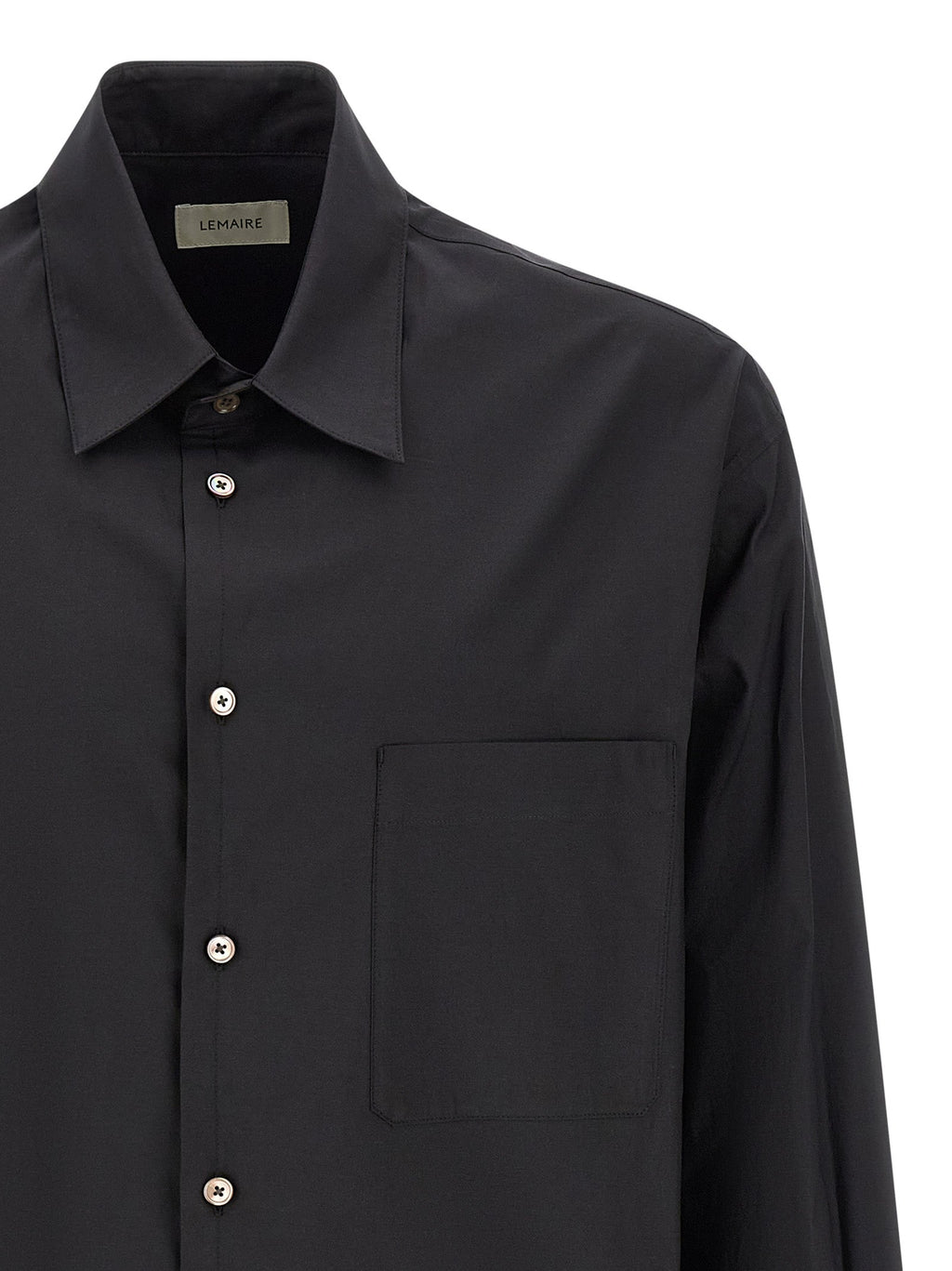 Lemaire Black Cotton Blouse Lemaire