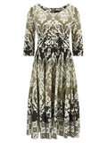 SAMANTHA SUNG Multicolor Cotton Midi Dress SAMANTHA SUNG