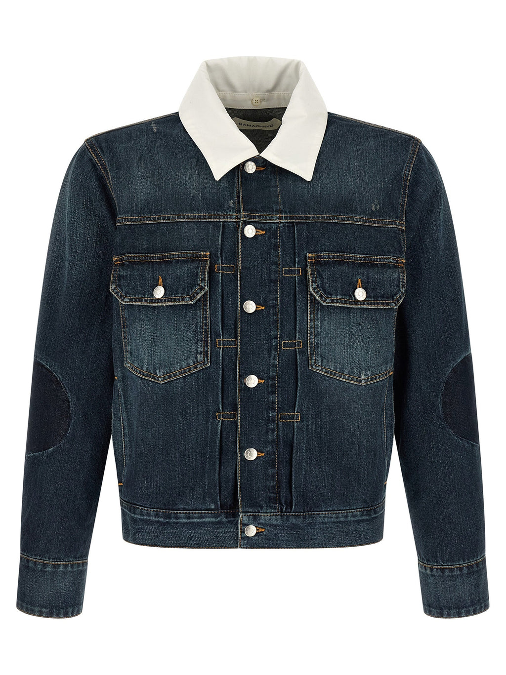 Namacheko Blue Cotton Denim Jacket Namacheko