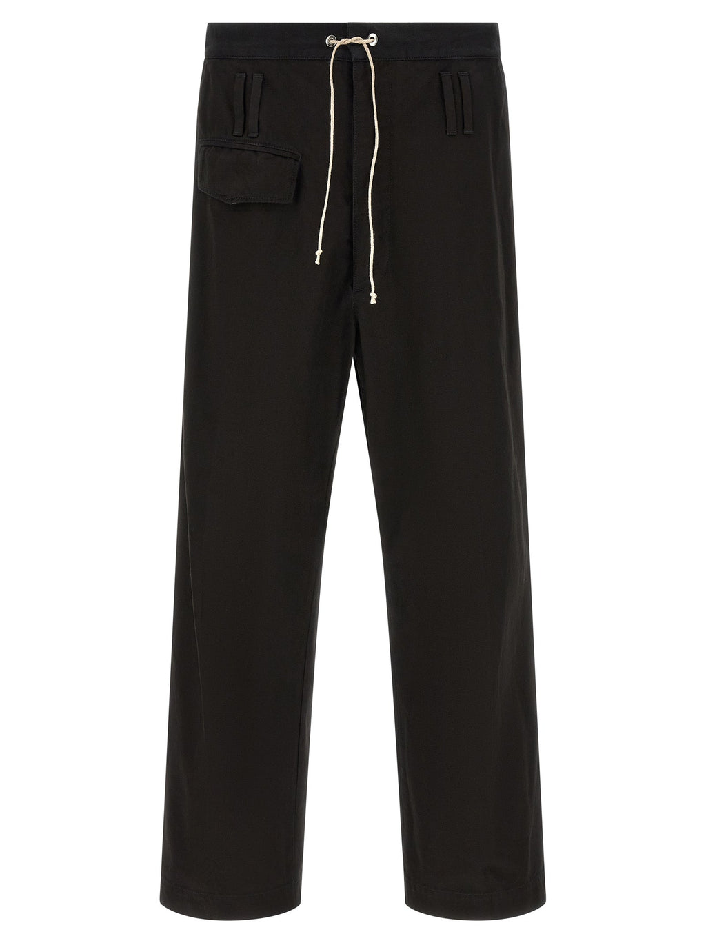 Namacheko Black Cotton Casual Pants Namacheko