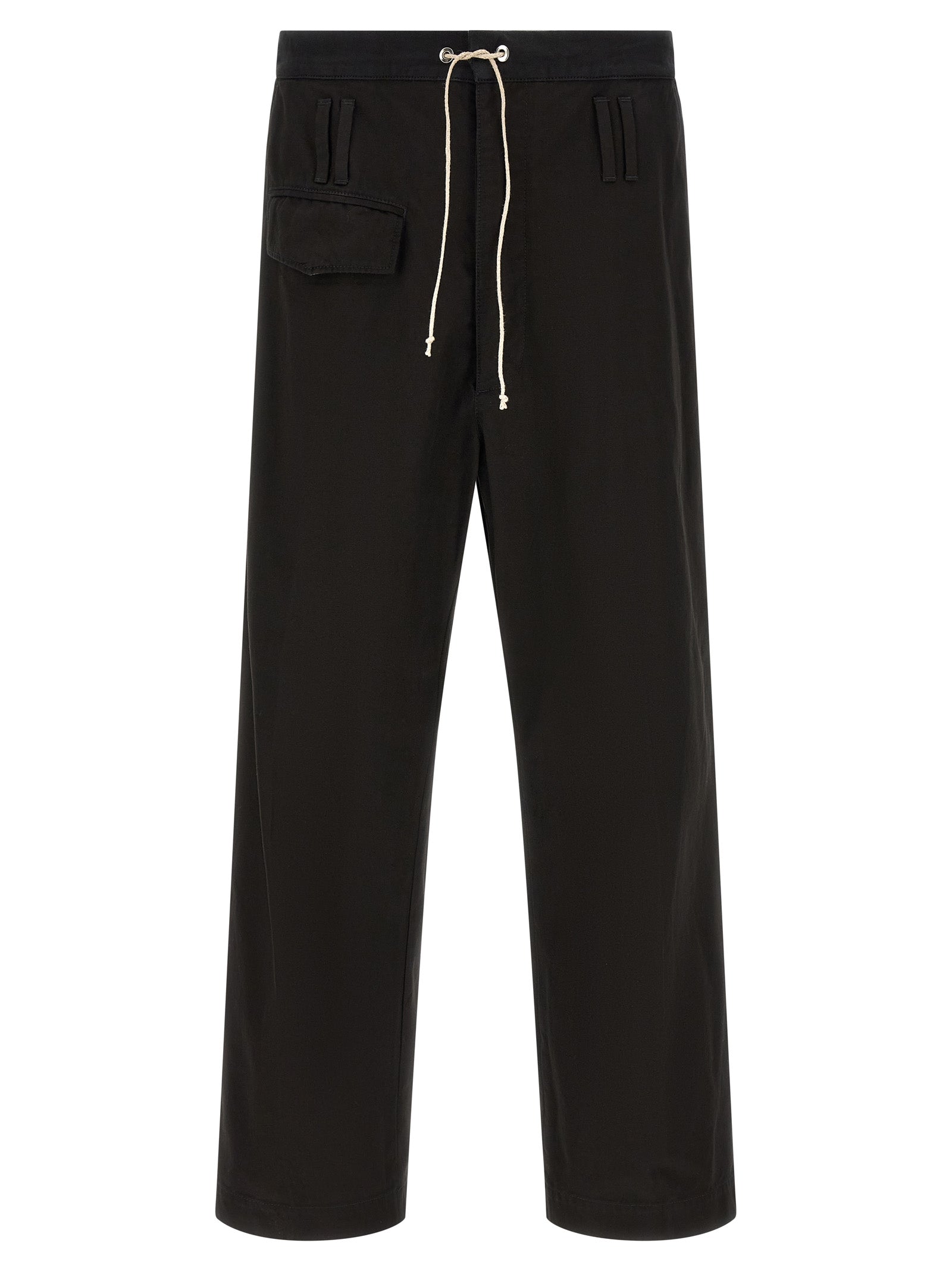 Namacheko Black Cotton Casual Pants Namacheko