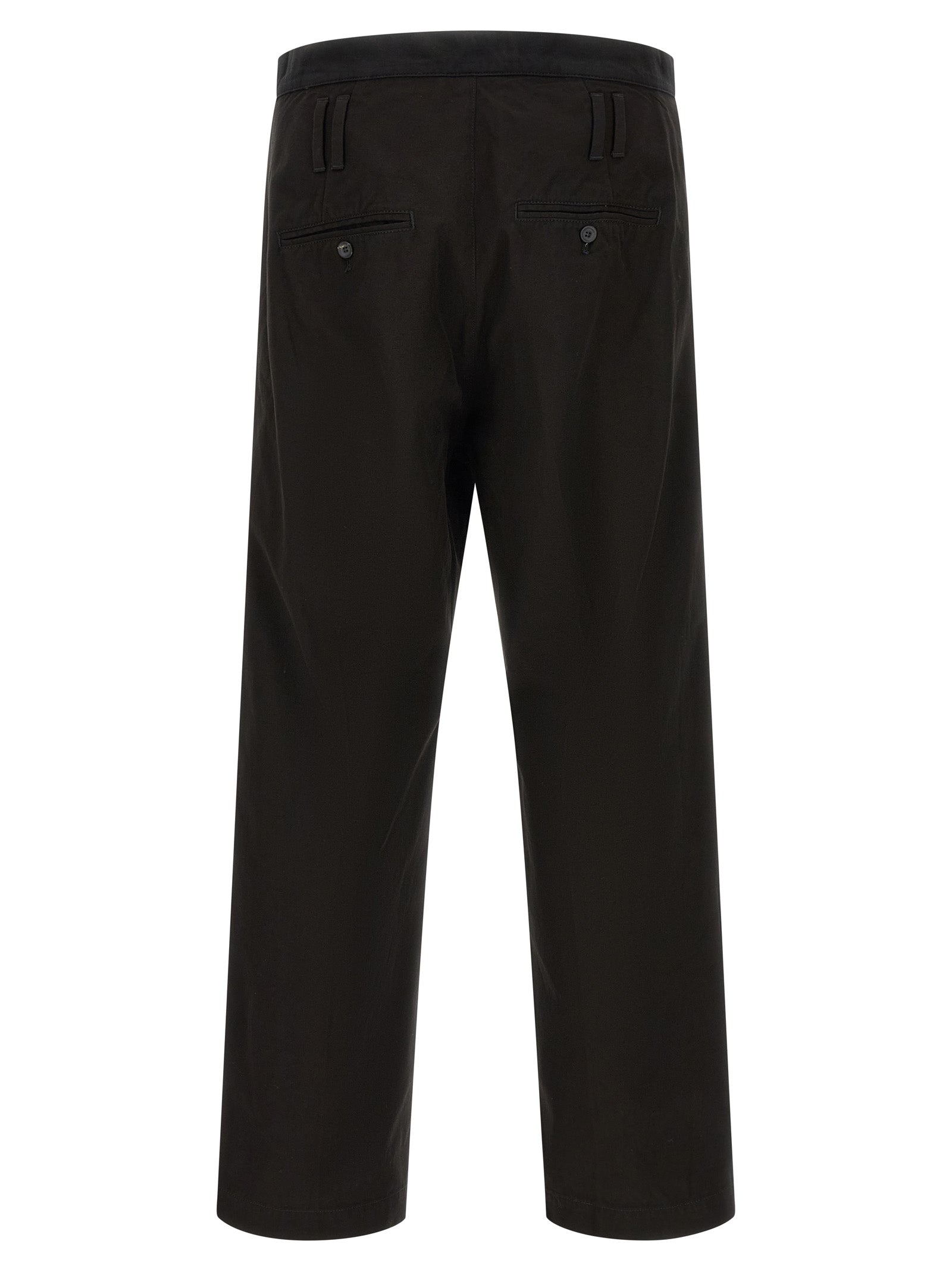 Namacheko Black Cotton Casual Pants Namacheko