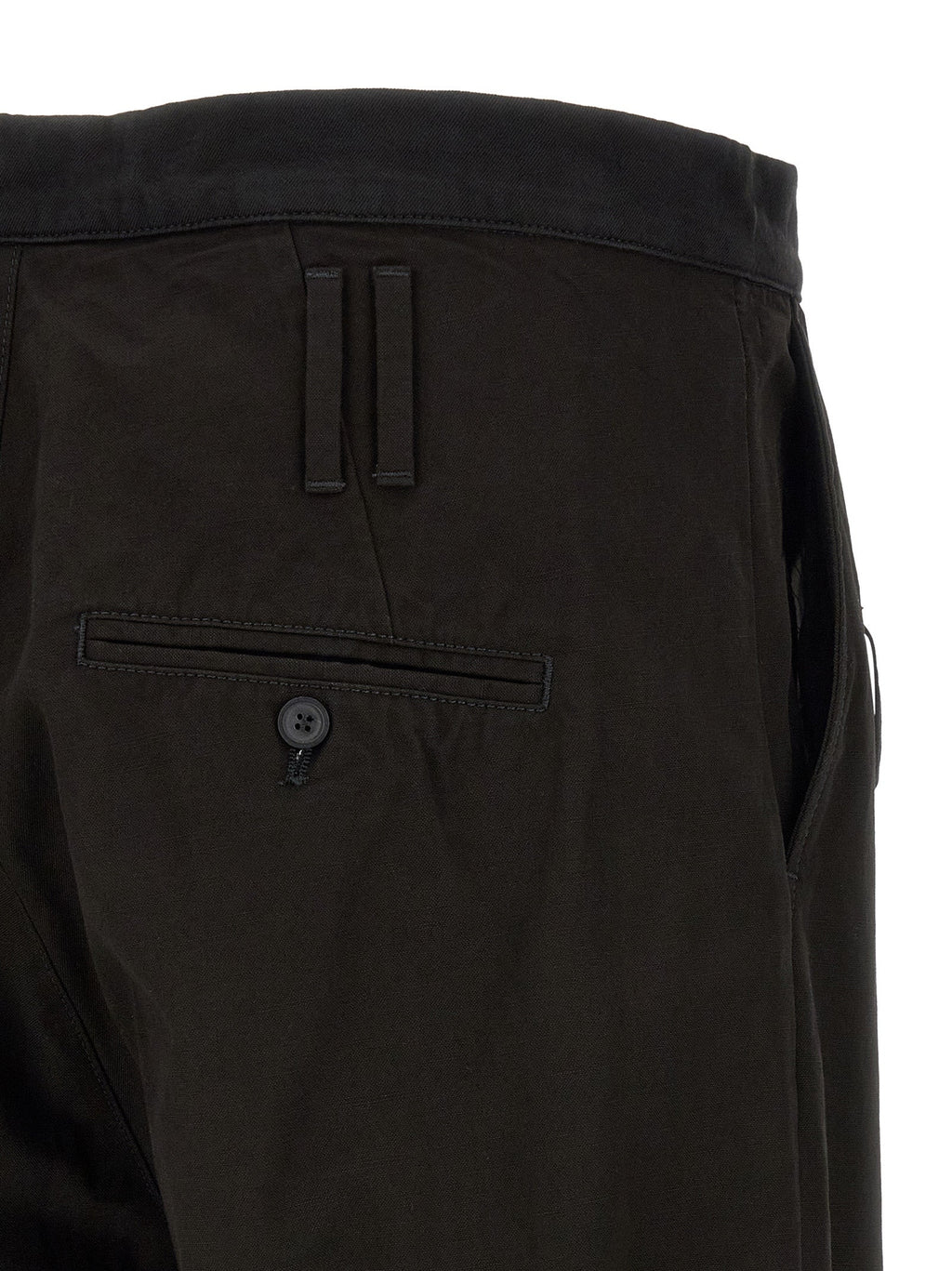Namacheko Black Cotton Casual Pants Namacheko