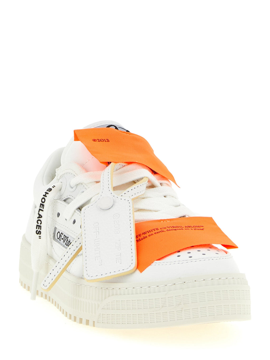 Off-White White Calfskin Athletic Sneakers Off-White