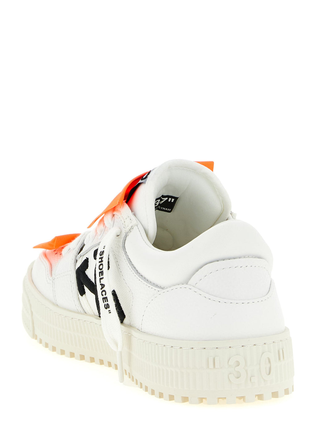 Off-White White Calfskin Athletic Sneakers Off-White