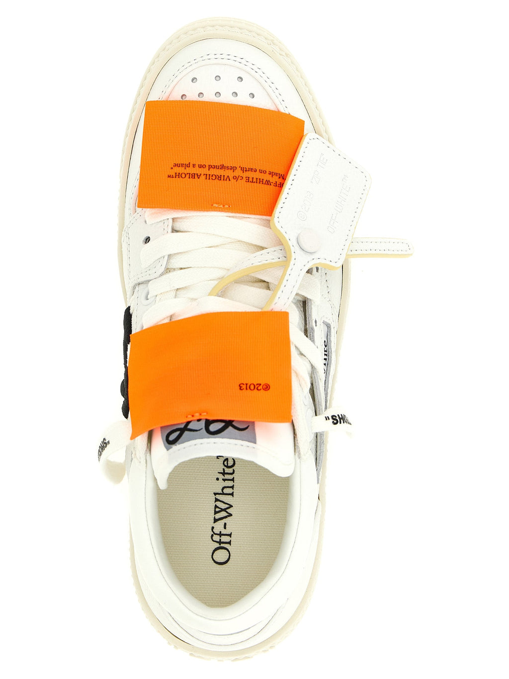 Off-White White Calfskin Athletic Sneakers Off-White