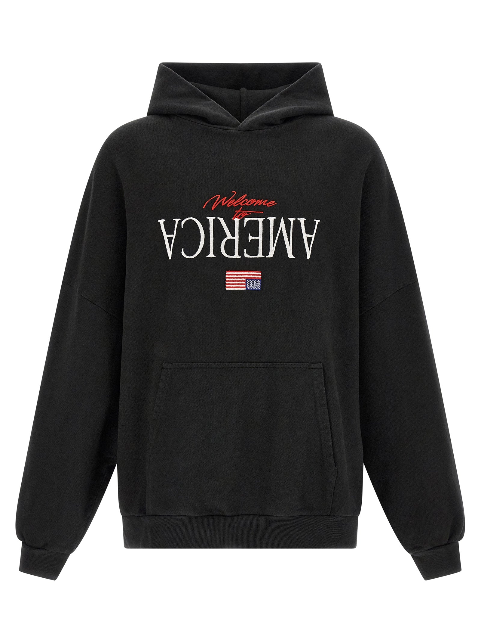 WILLY CHAVARRIA Black Cotton Sweatshirt WILLY CHAVARRIA