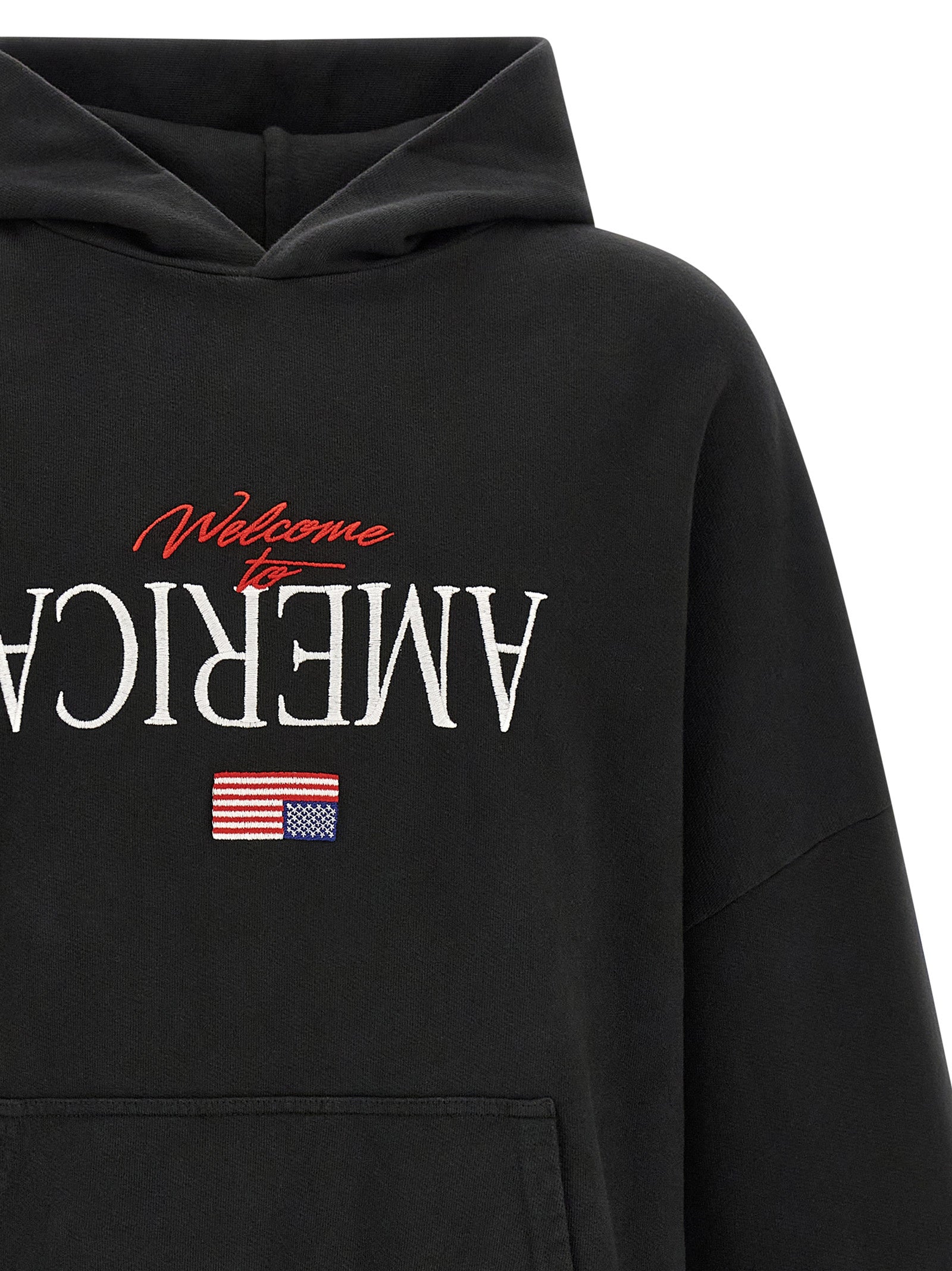 WILLY CHAVARRIA Black Cotton Sweatshirt WILLY CHAVARRIA