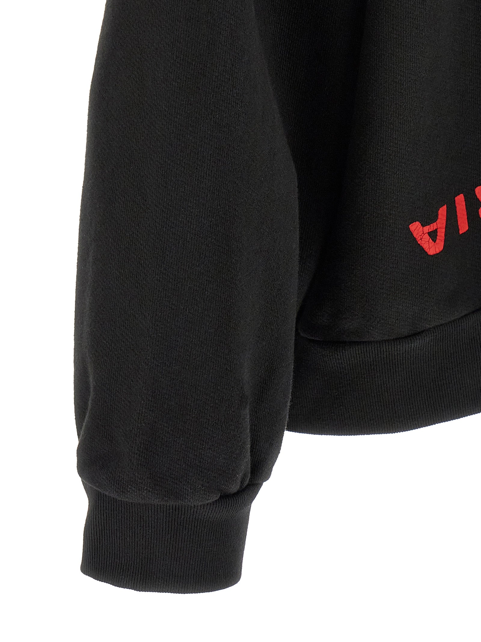 WILLY CHAVARRIA Black Cotton Sweatshirt WILLY CHAVARRIA