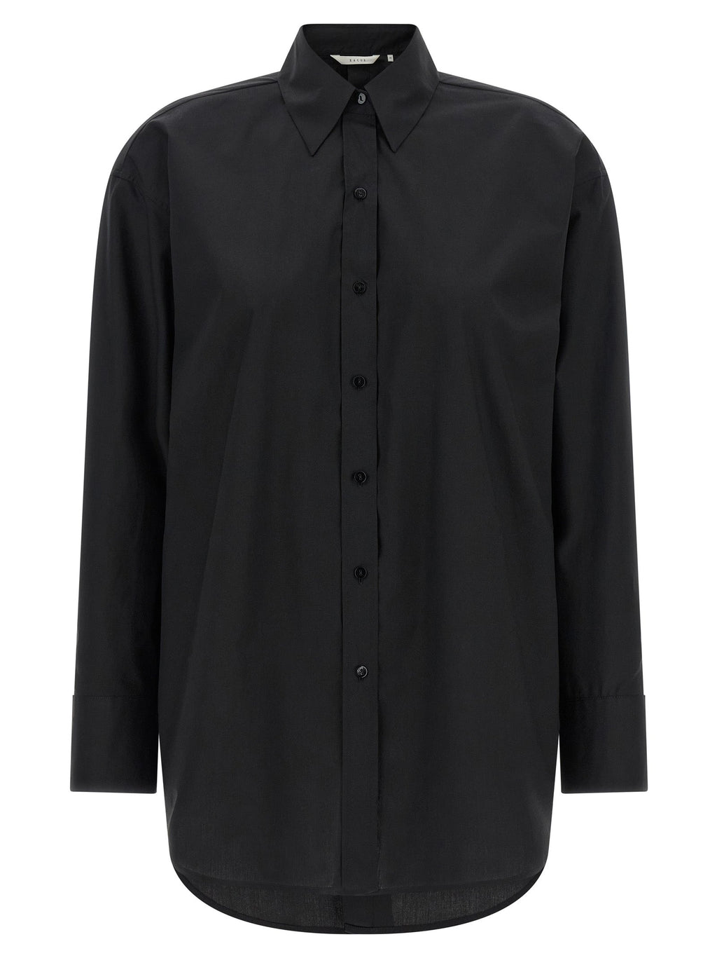 XACUS Black Cotton Blouse XACUS