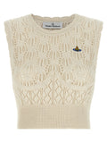 Vivienne Westwood Beige Cotton Sleeveles T-Shirt Vivienne Westwood