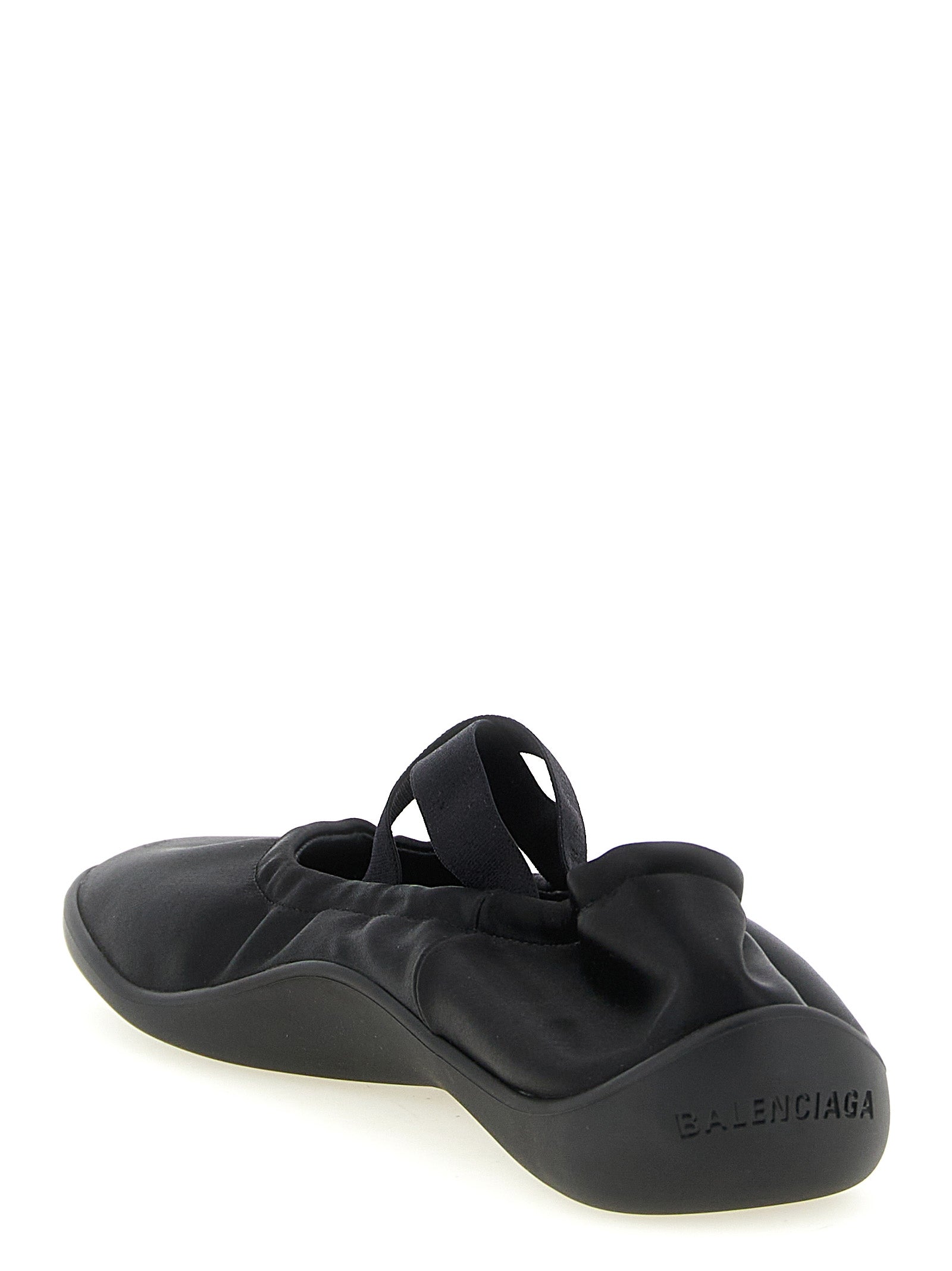Balenciaga Black Polyester Ballet Flats Balenciaga