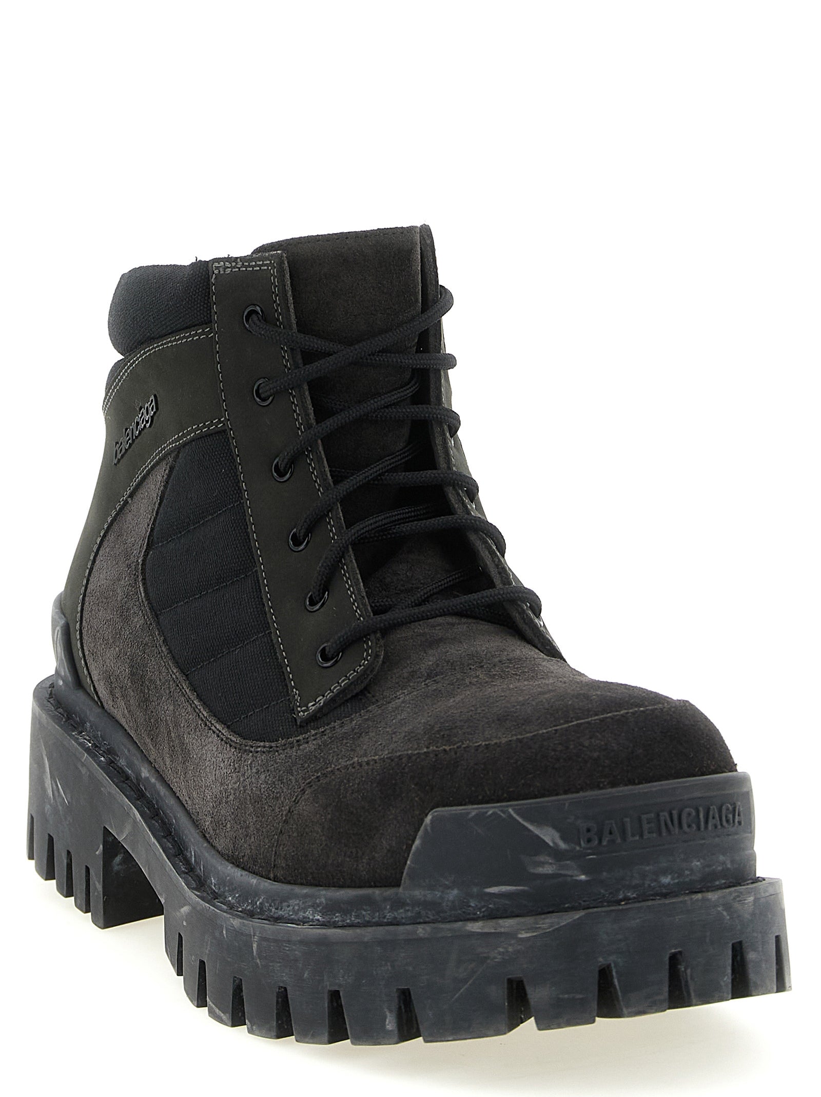Balenciaga Brown Calfskin Ankle Boots Balenciaga