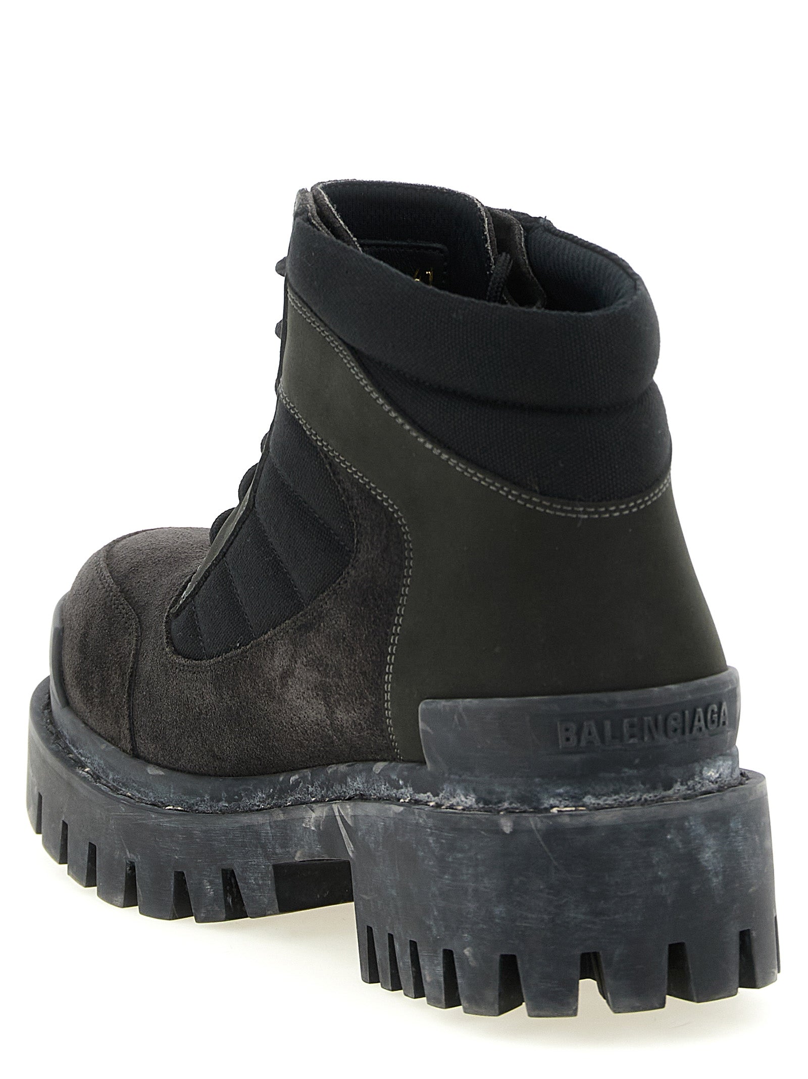 Balenciaga Brown Calfskin Ankle Boots Balenciaga