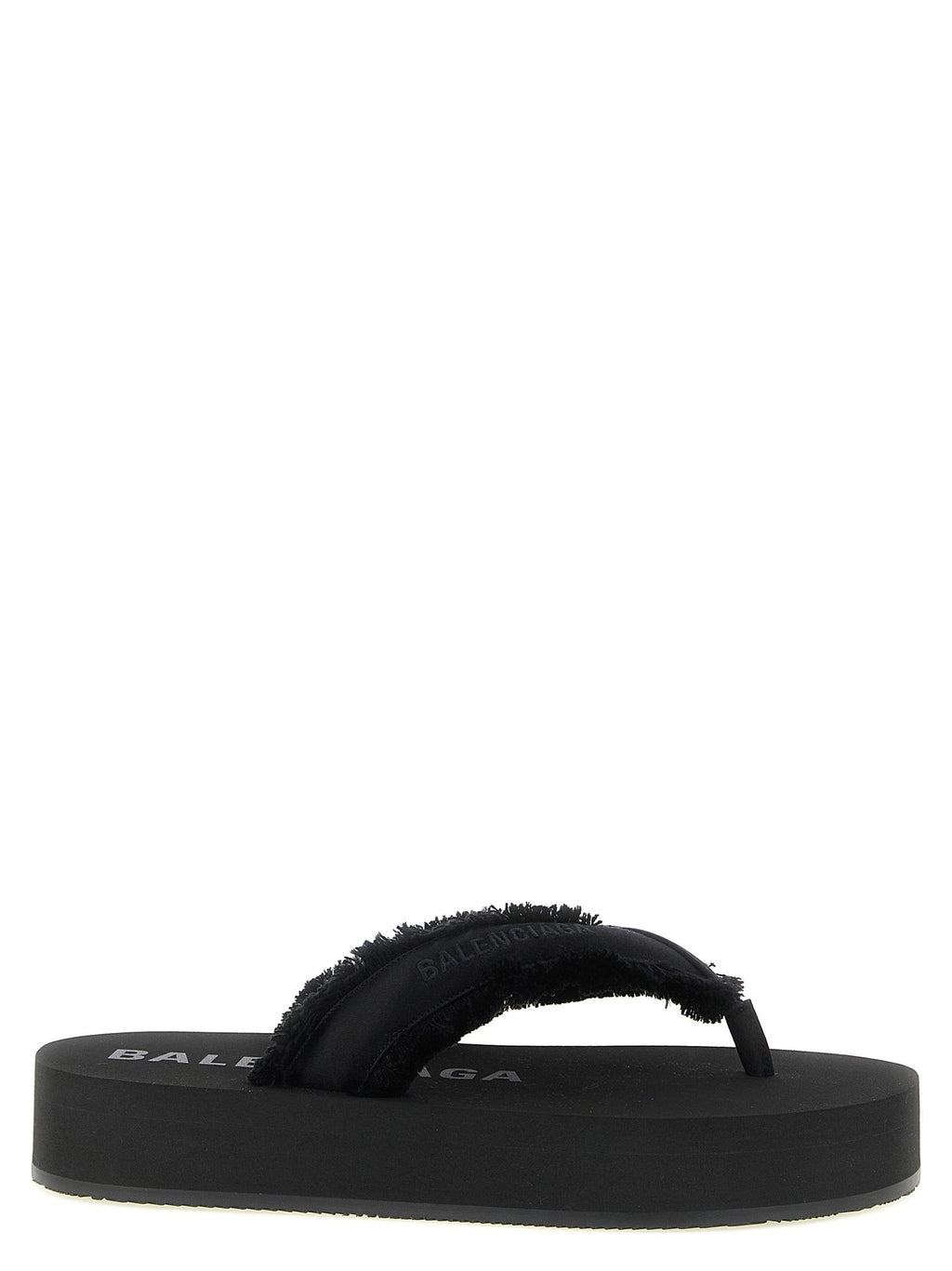 Balenciaga Black Viscose Slides Balenciaga