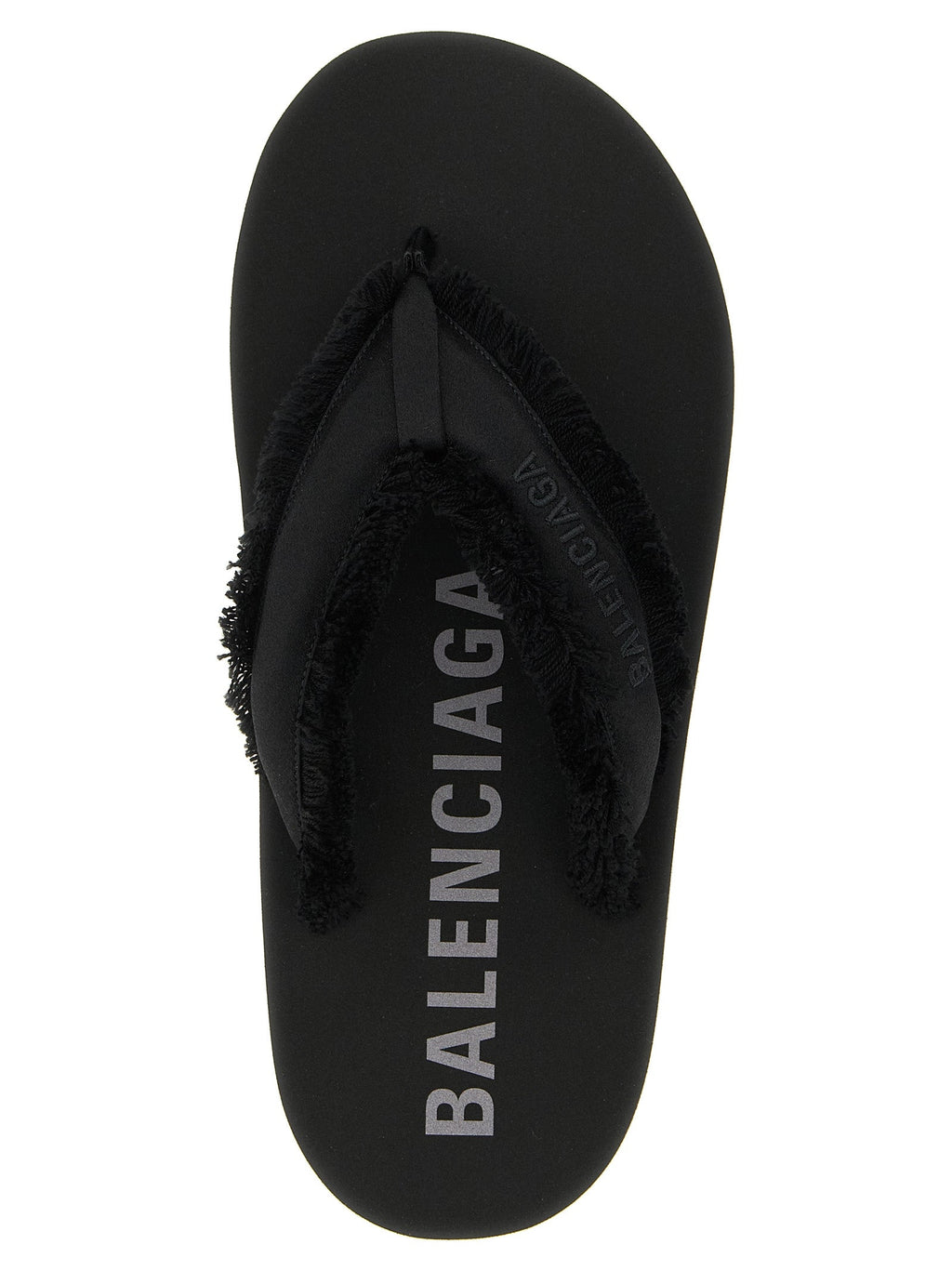 Balenciaga Black Viscose Slides Balenciaga