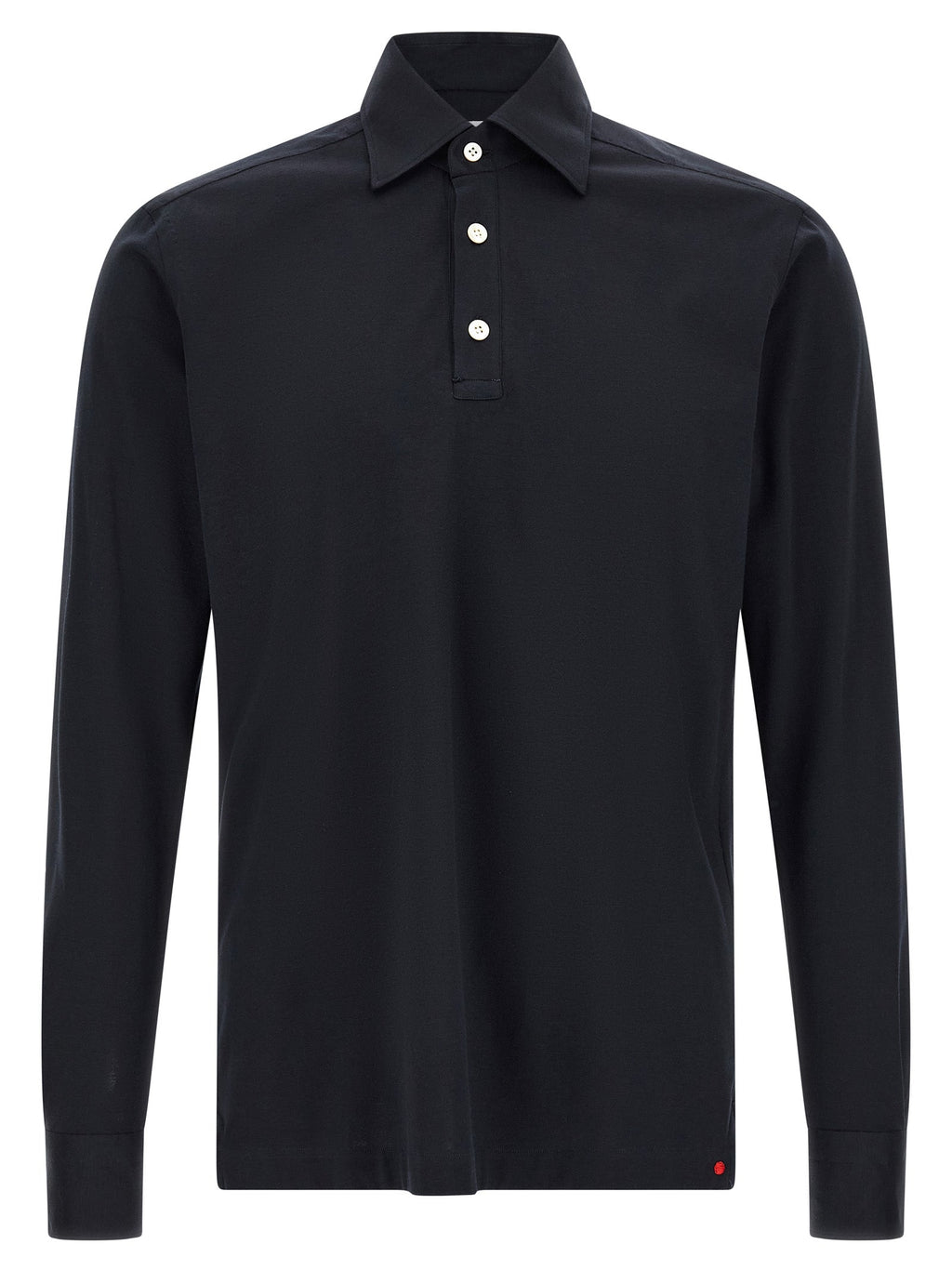 Kiton Blue Cotton Polo Shirt Kiton