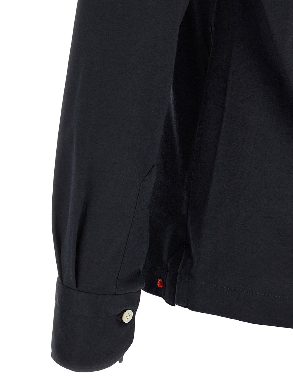 Kiton Blue Cotton Polo Shirt Kiton