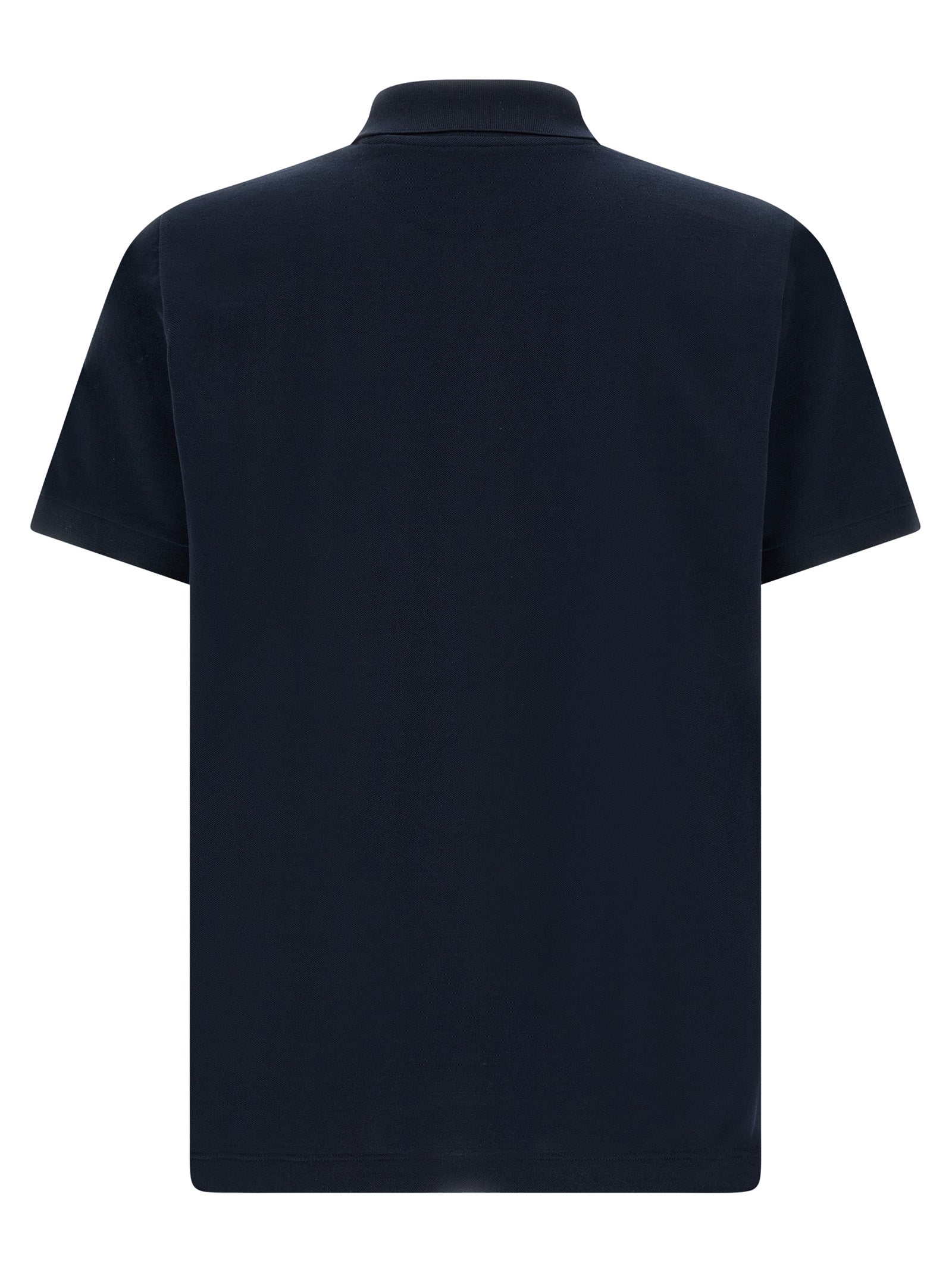 Fendi Blue Cotton Polo Shirt Fendi