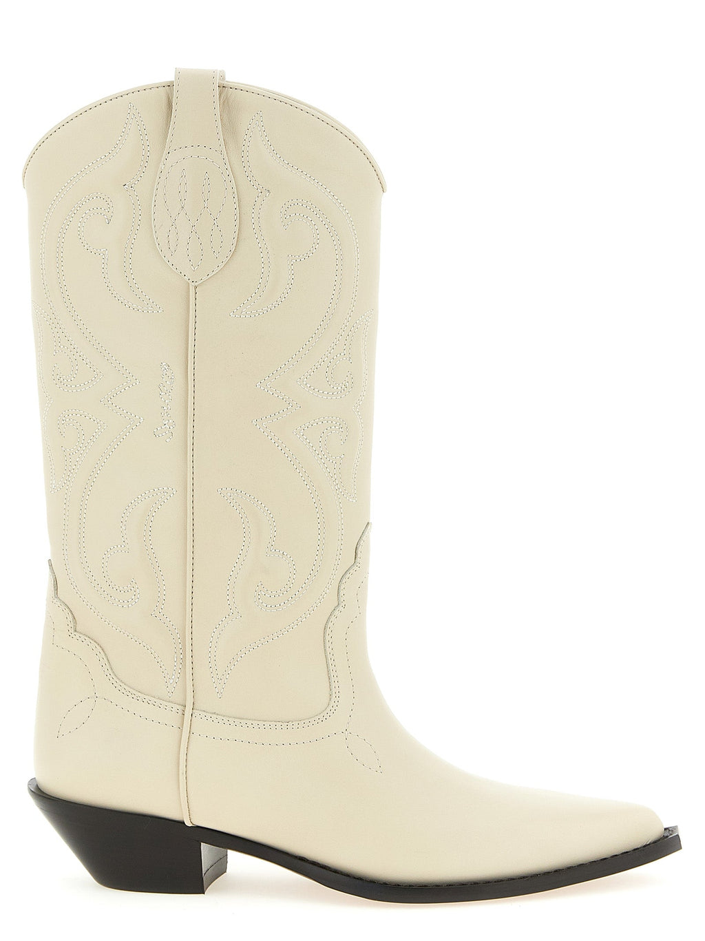 Sonora White Calfskin Chelsea Boots