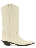 Sonora White Calfskin Chelsea Boots