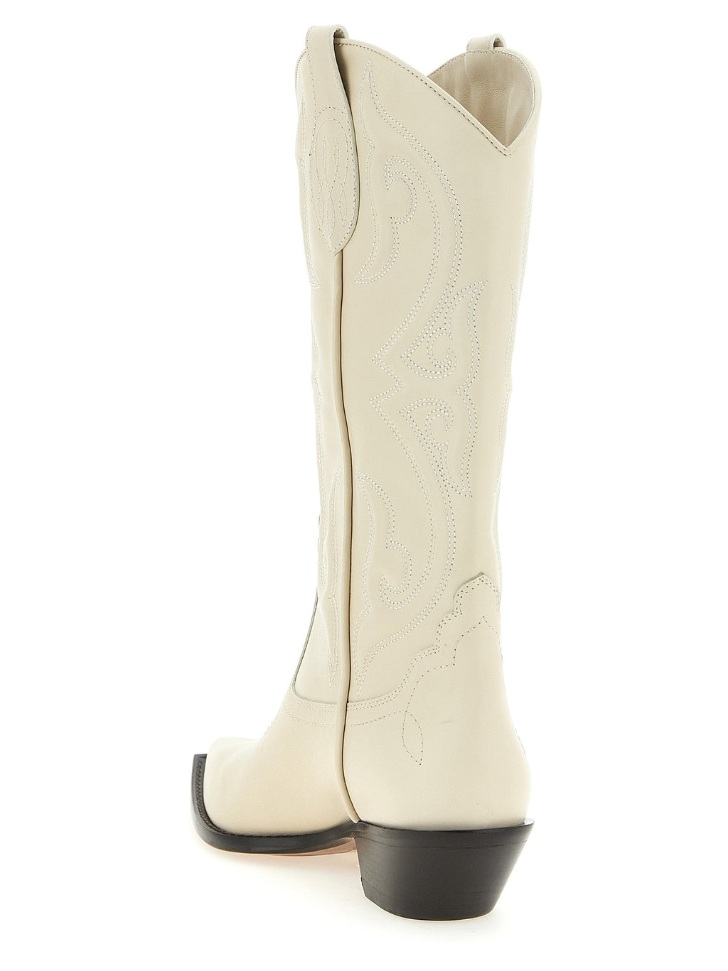 Sonora White Calfskin Chelsea Boots