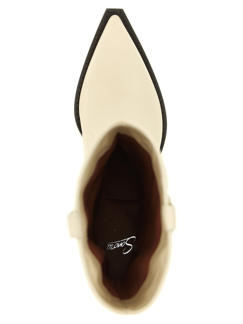 Sonora White Calfskin Chelsea Boots