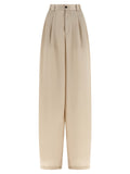 MAISON JEJIA Beige Polyester Casual Pants MAISON JEJIA