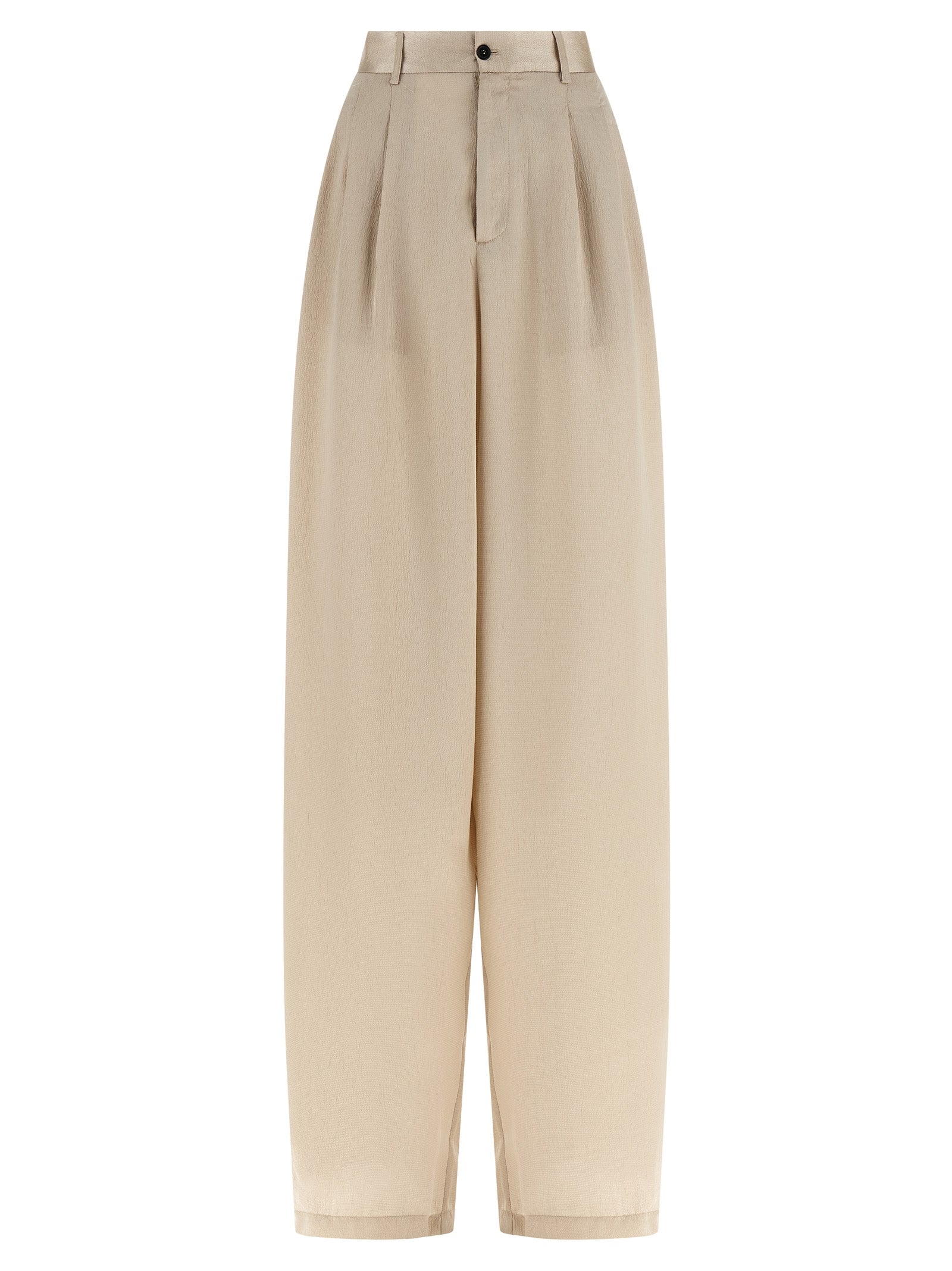 MAISON JEJIA Beige Polyester Casual Pants MAISON JEJIA