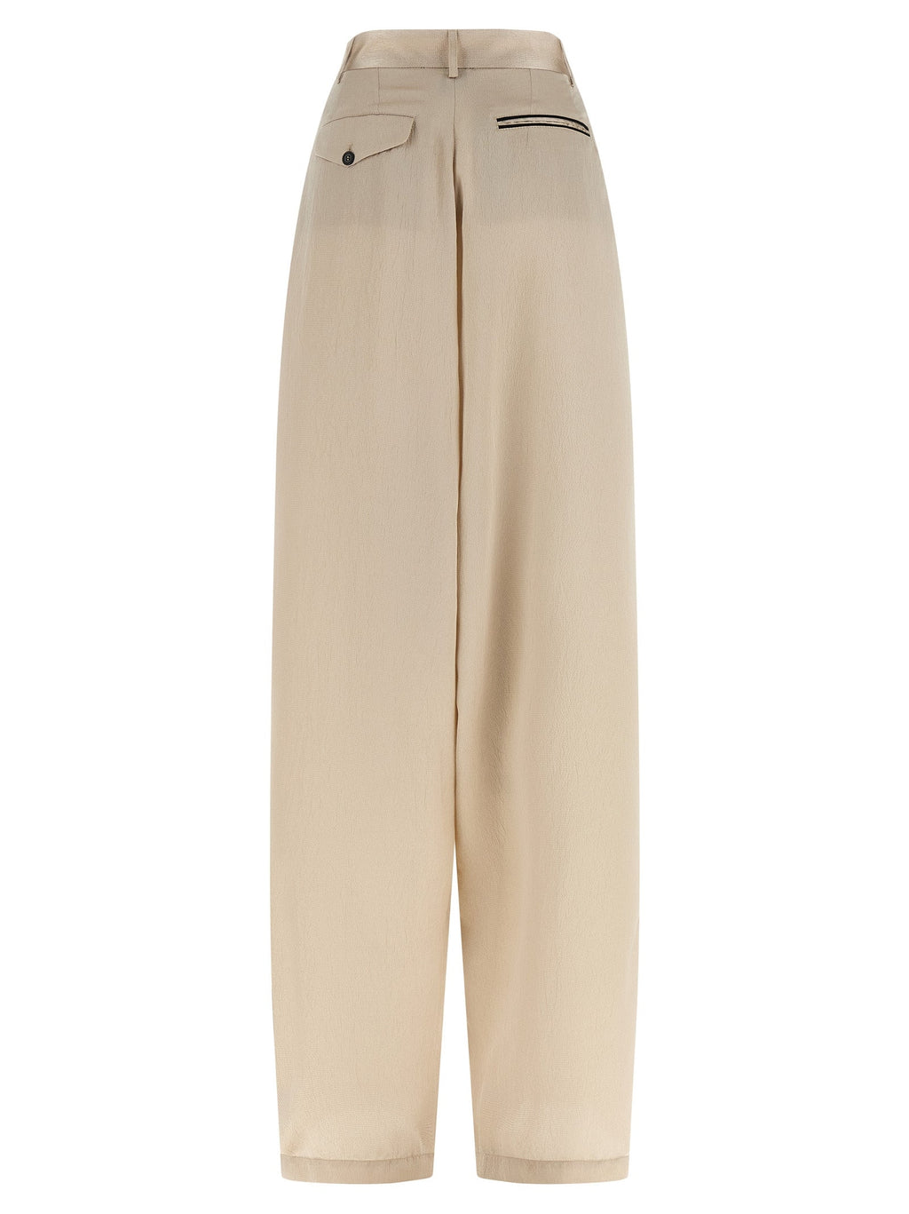 MAISON JEJIA Beige Polyester Casual Pants MAISON JEJIA