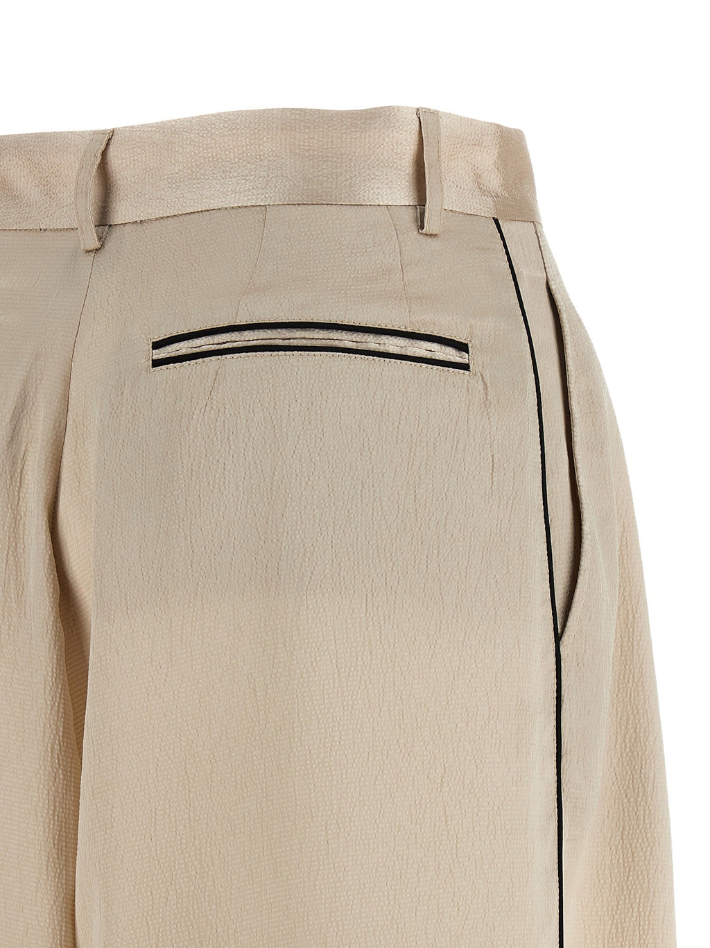 MAISON JEJIA Beige Polyester Casual Pants MAISON JEJIA