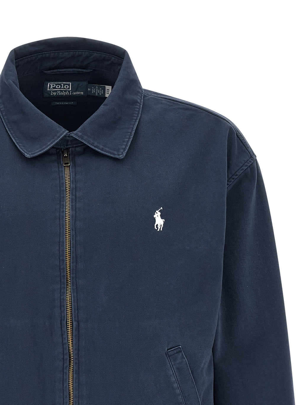 Polo Ralph Lauren Blue Cotton Full-Length Jacket Polo Ralph Lauren