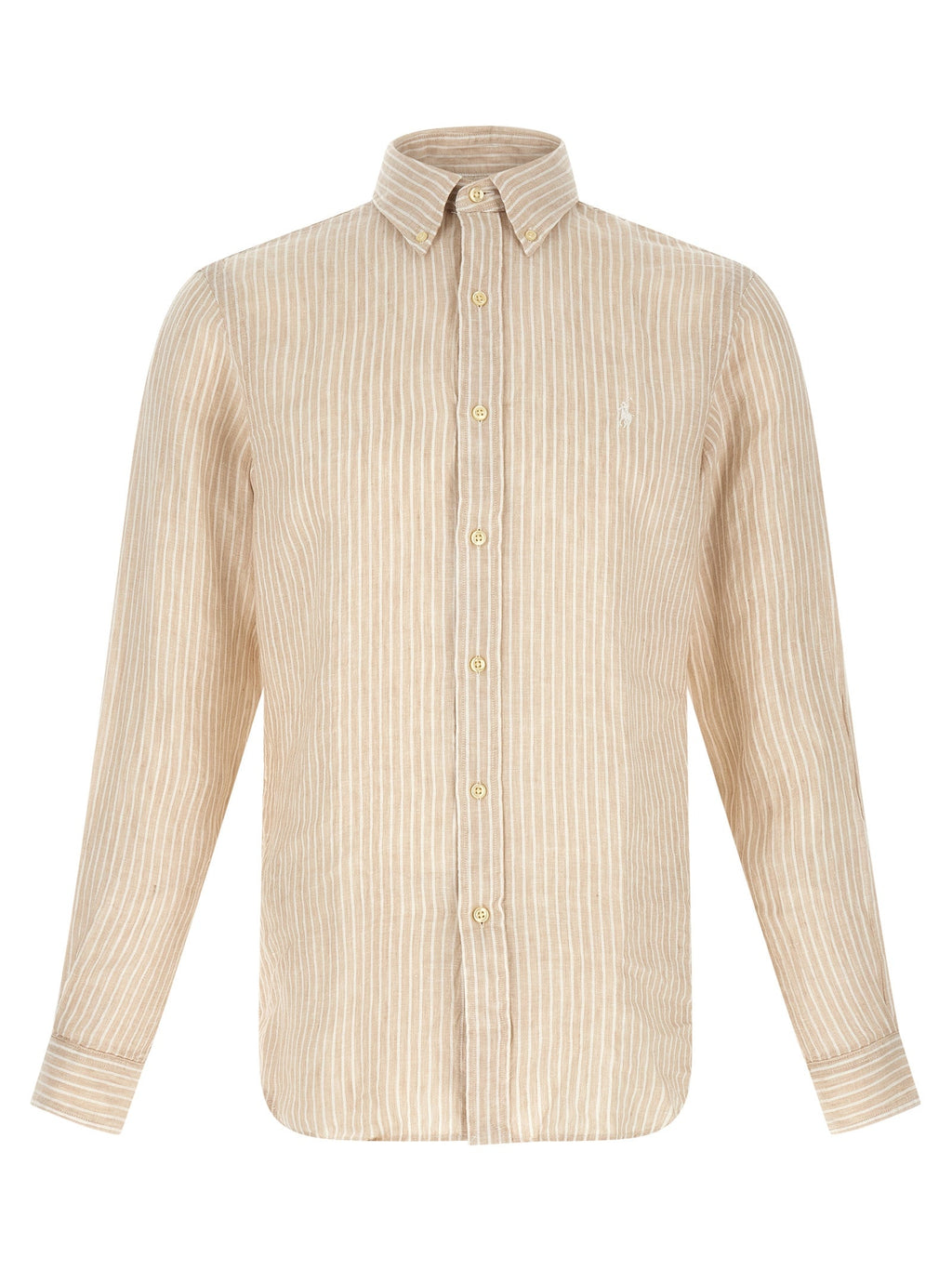 Polo Ralph Lauren Beige Linen Blouse Polo Ralph Lauren