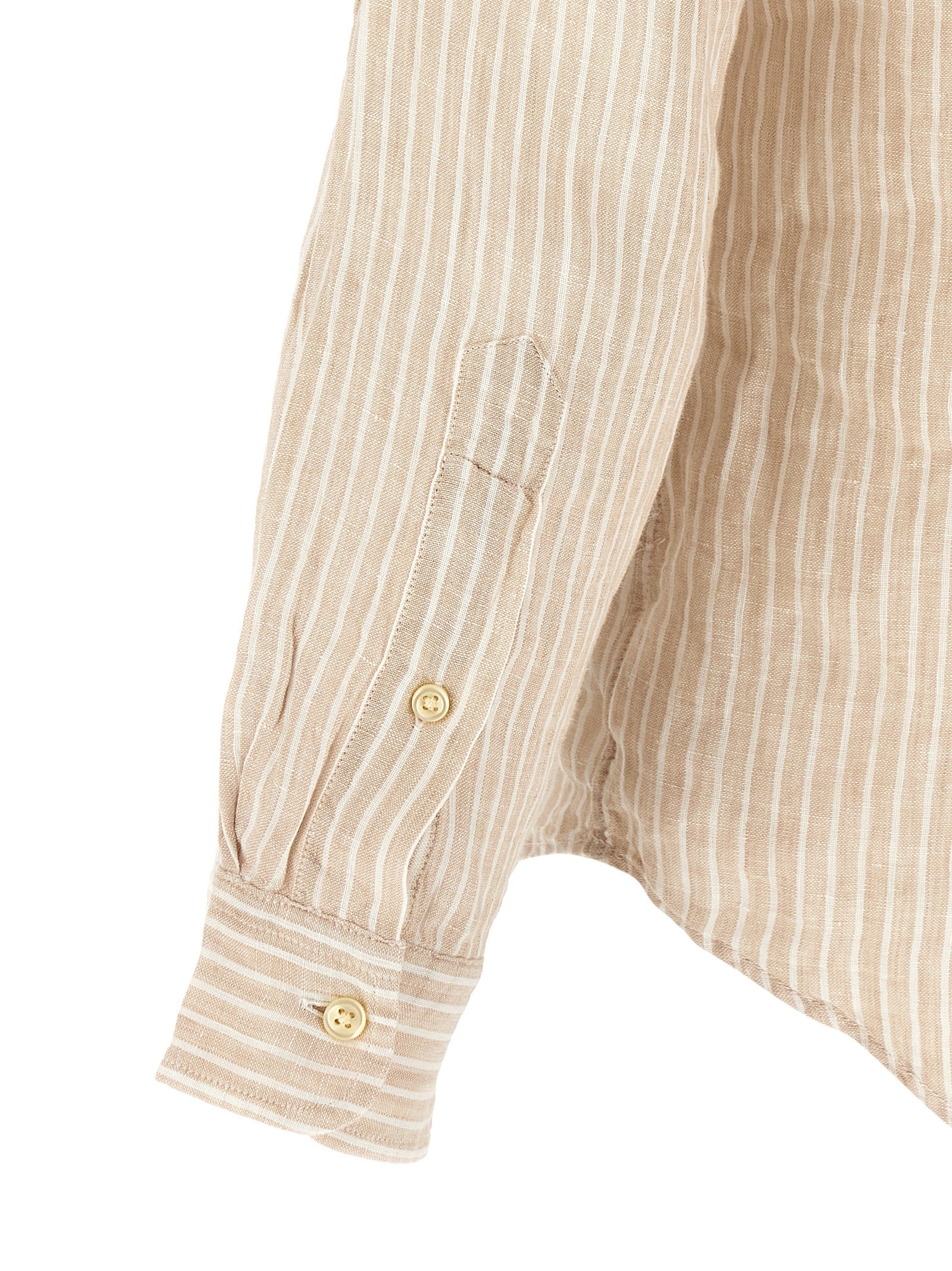Polo Ralph Lauren Beige Linen Blouse Polo Ralph Lauren