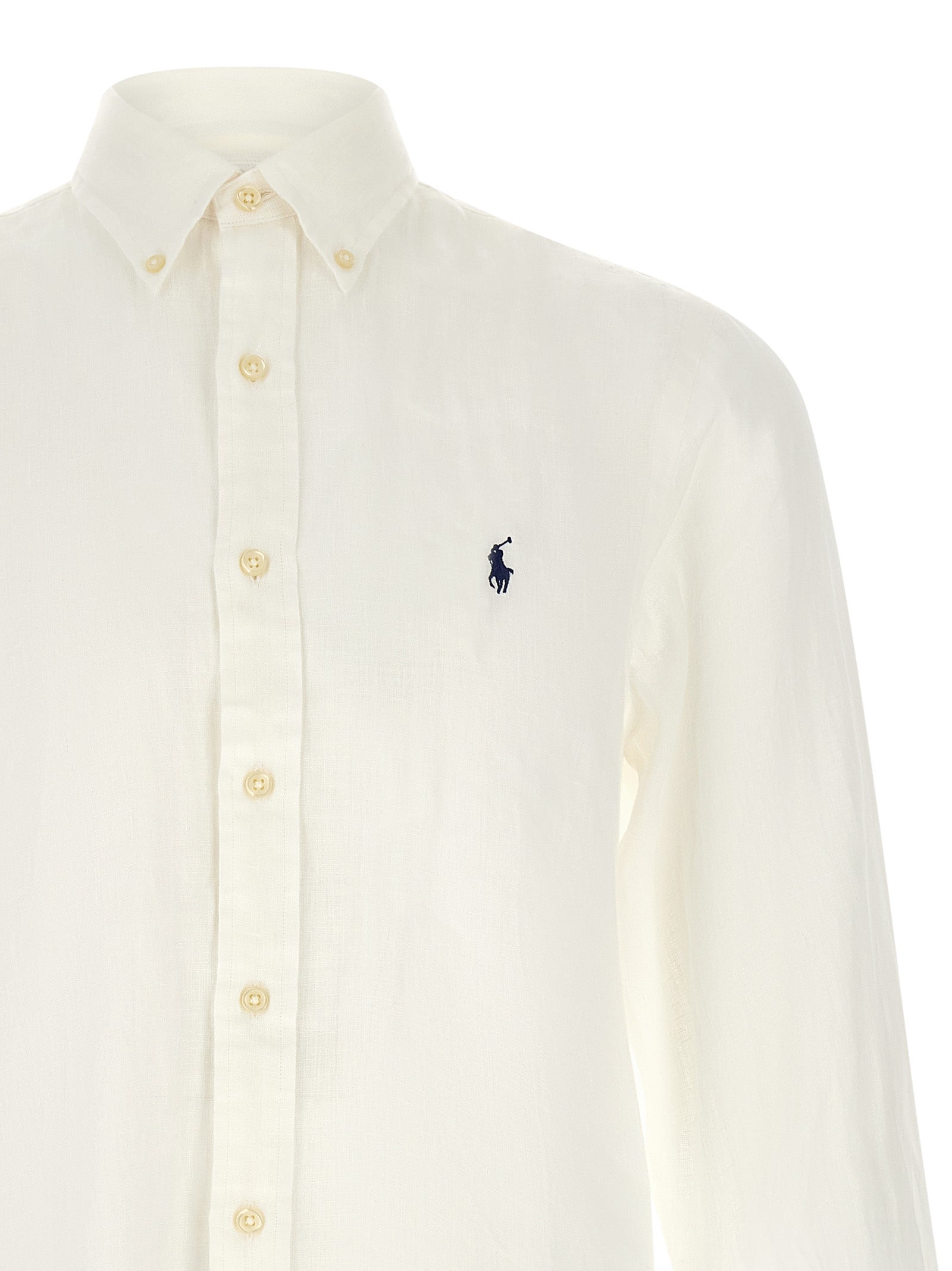Polo Ralph Lauren White Linen Blouse Polo Ralph Lauren