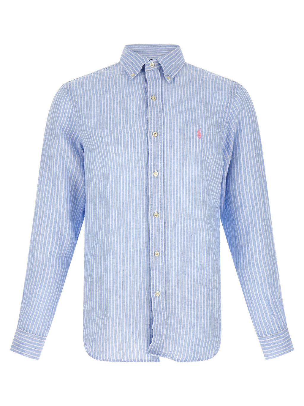 Polo Ralph Lauren Blue Linen Blouse Polo Ralph Lauren