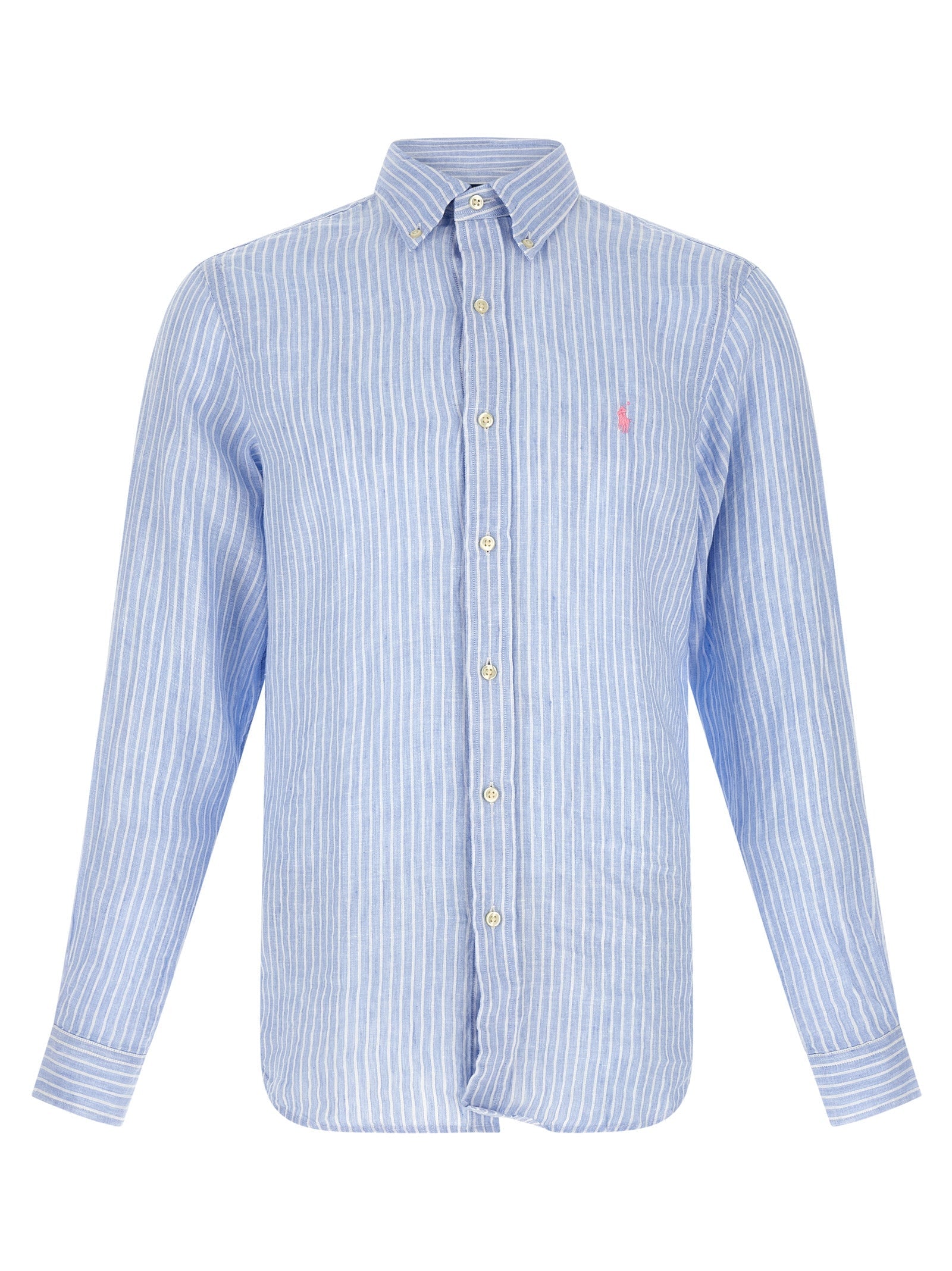 Polo Ralph Lauren Blue Linen Blouse Polo Ralph Lauren