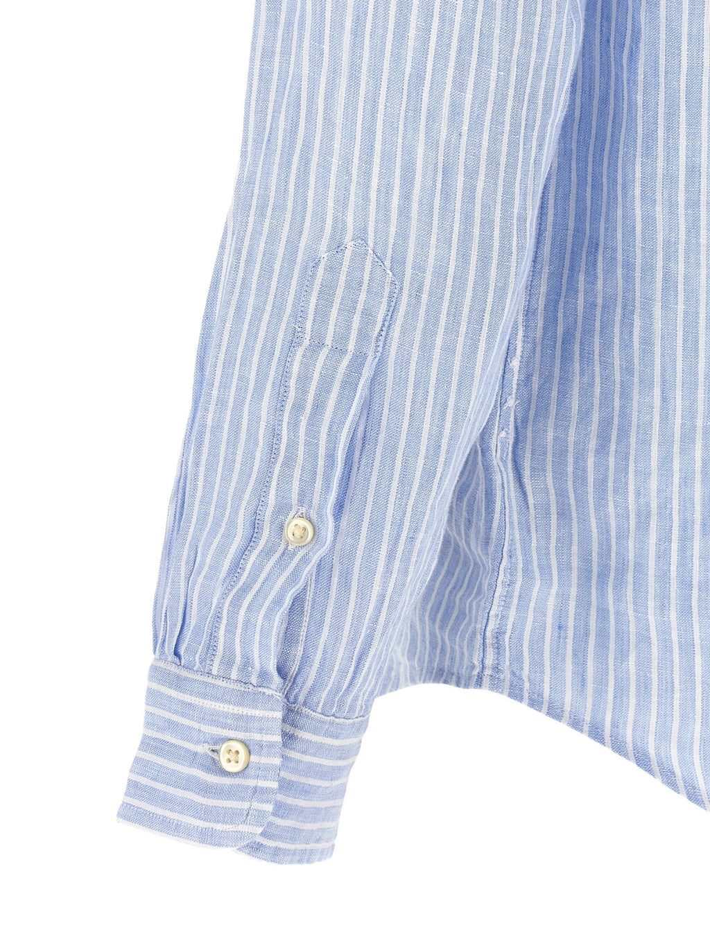 Polo Ralph Lauren Blue Linen Blouse Polo Ralph Lauren