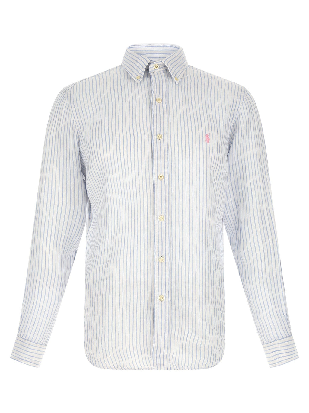 Polo Ralph Lauren Blue Linen Blouse Polo Ralph Lauren