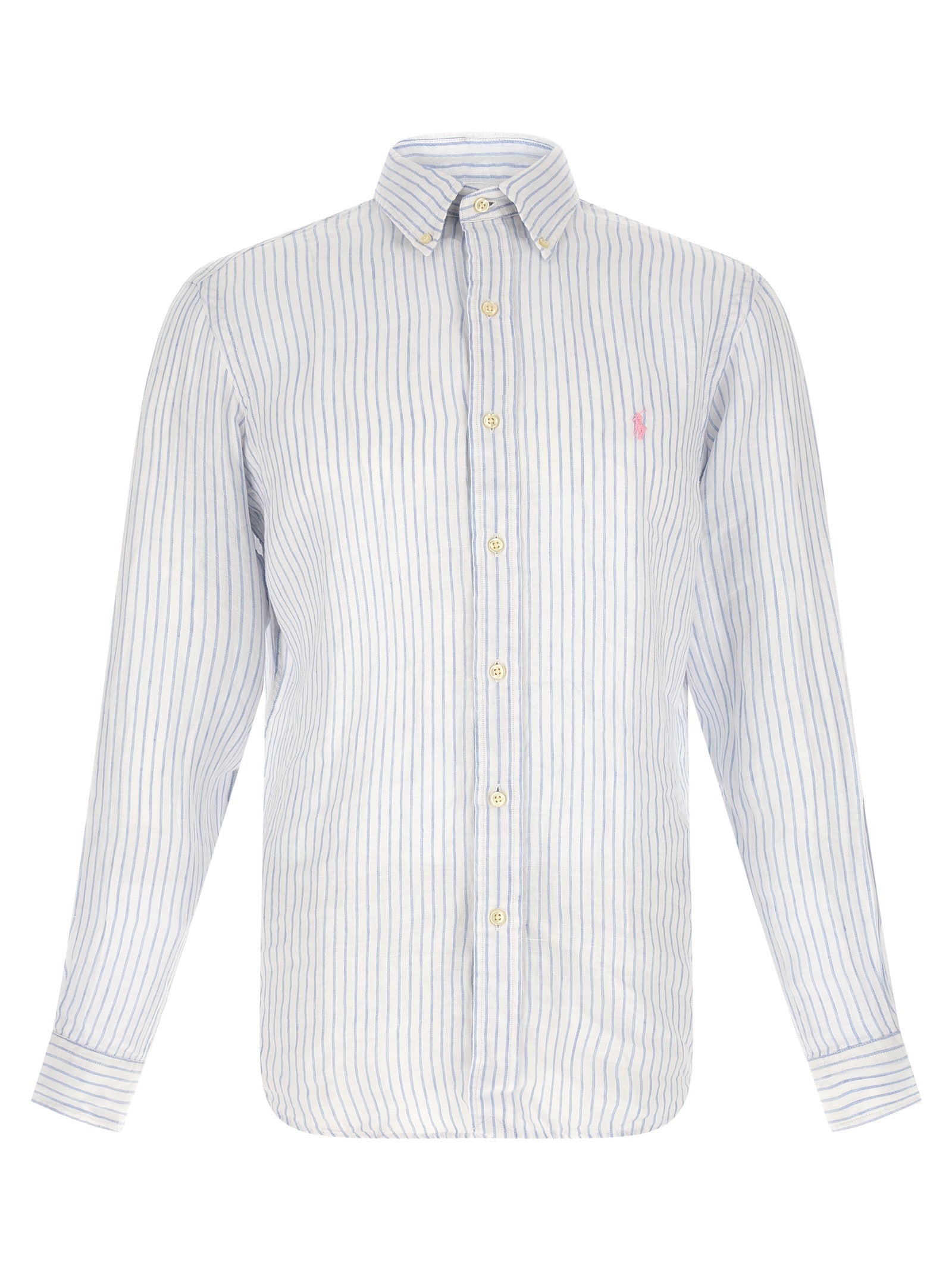 Polo Ralph Lauren Blue Linen Blouse Polo Ralph Lauren