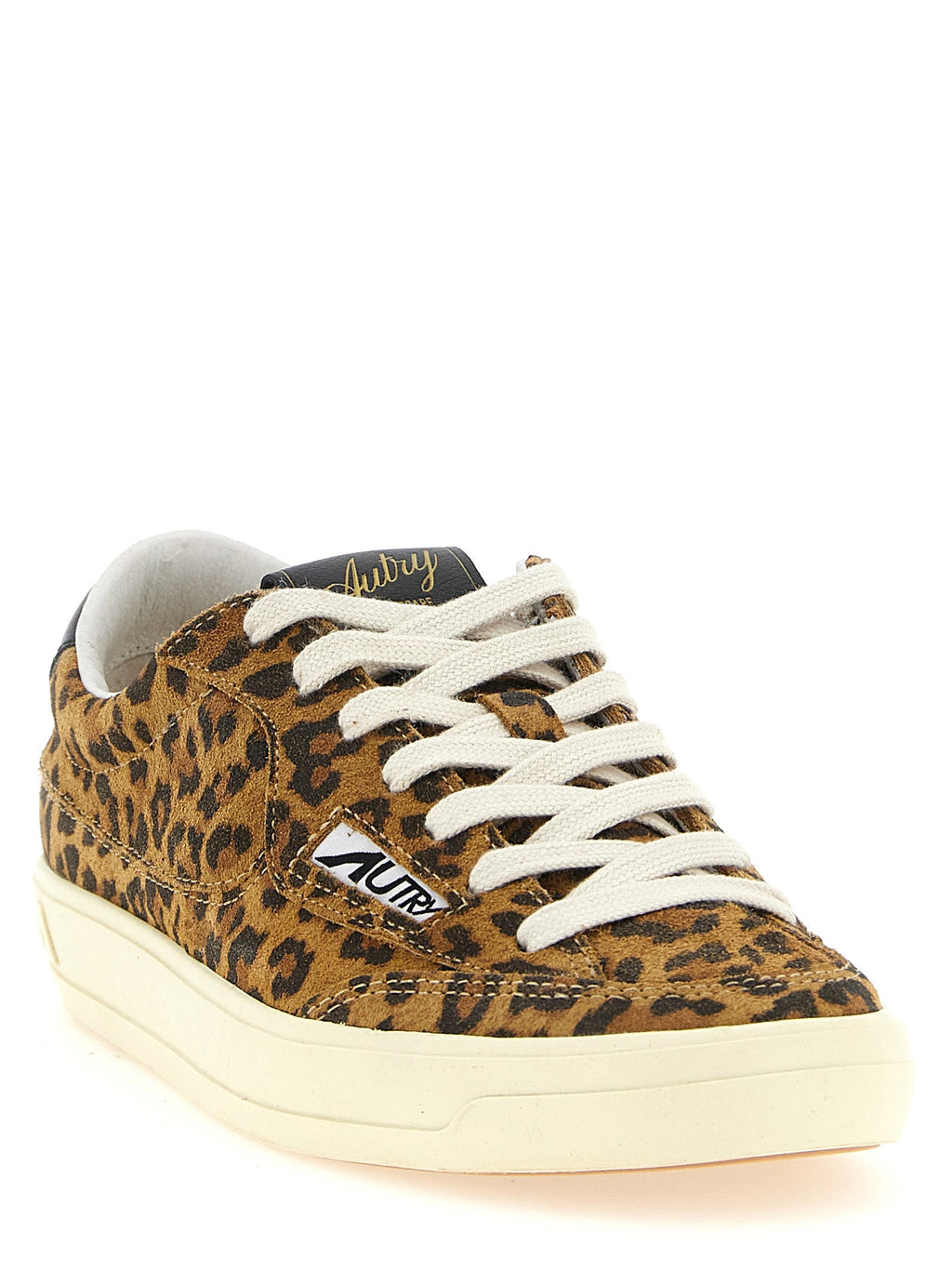 Autry Brown Cowhide Low Top Sneakers Autry