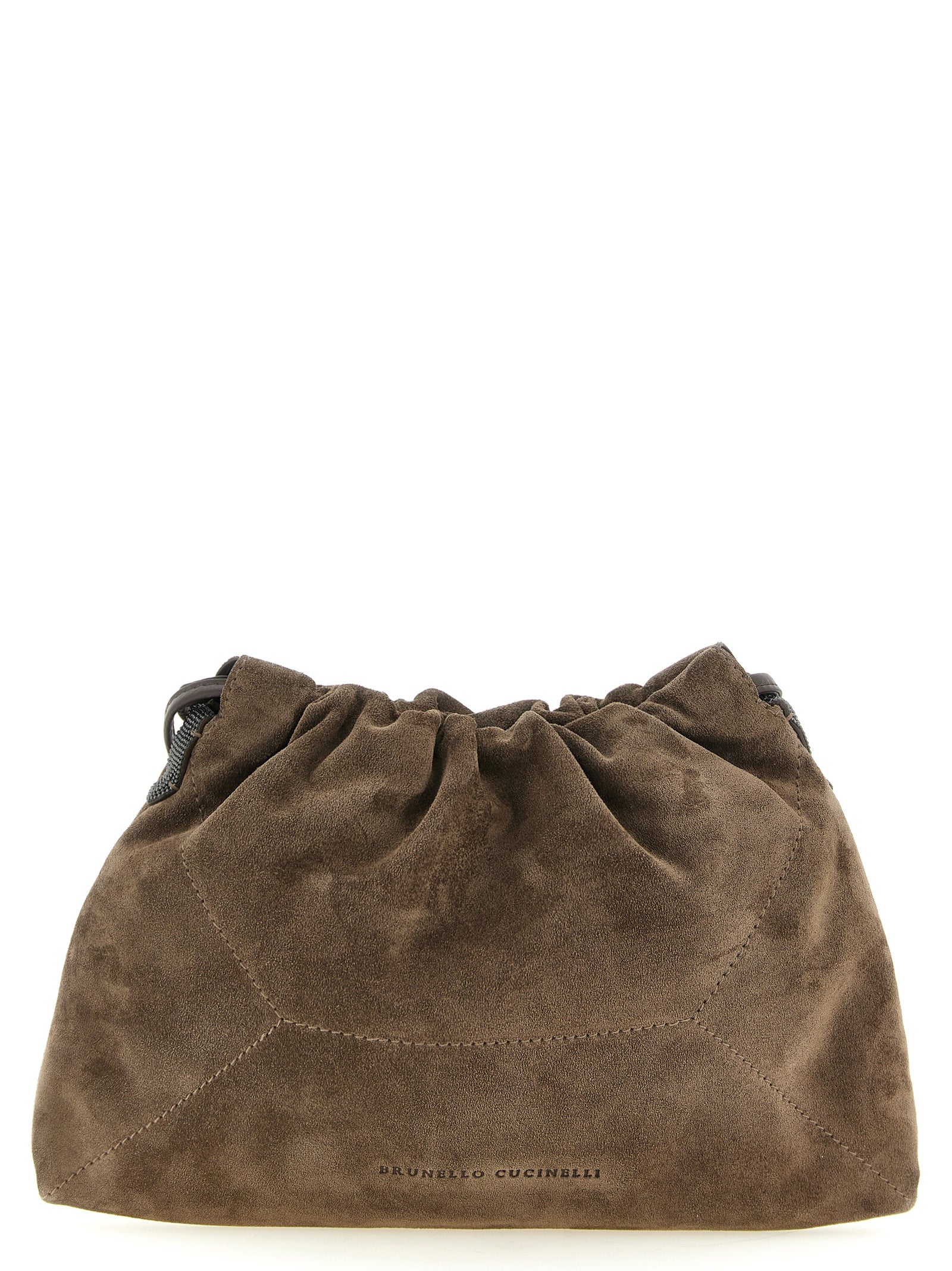 Brunello Cucinelli Brown Calfskin Clutch Bag Brunello Cucinelli