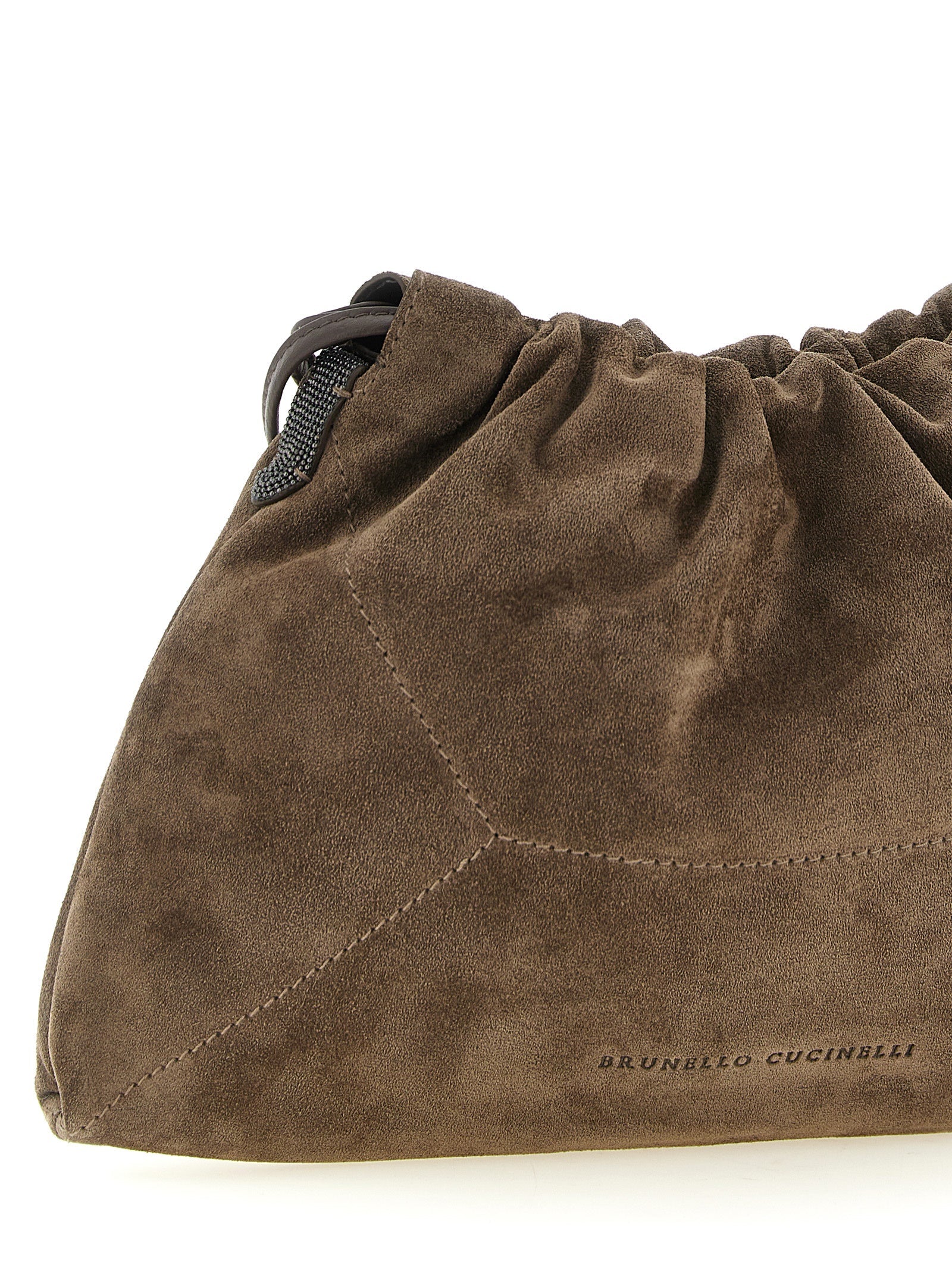 Brunello Cucinelli Brown Calfskin Clutch Bag Brunello Cucinelli