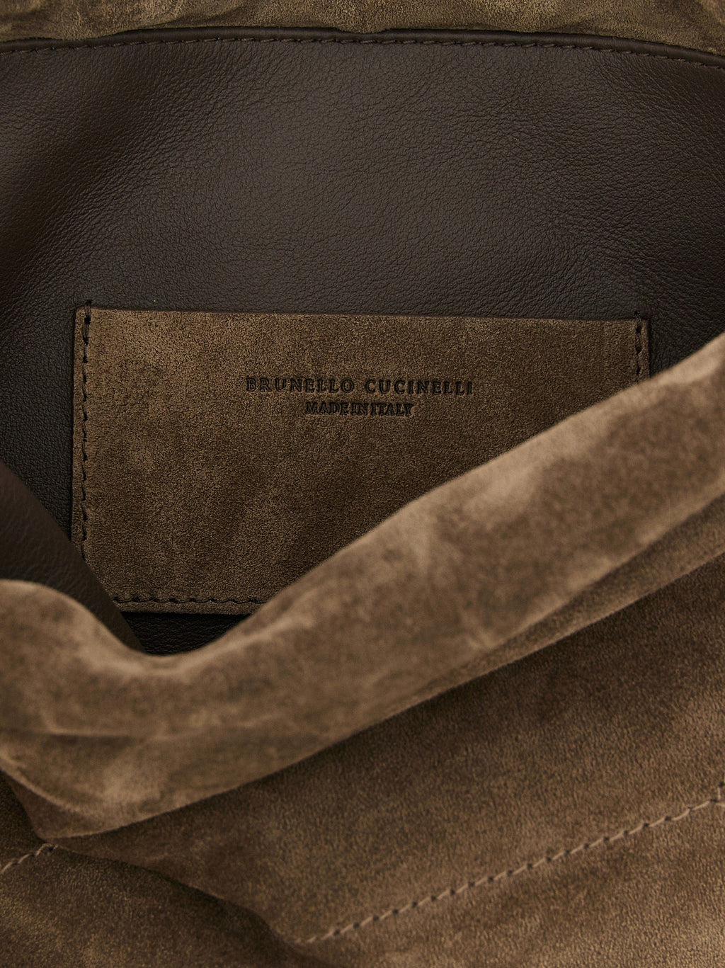 Brunello Cucinelli Brown Calfskin Clutch Bag Brunello Cucinelli