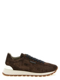Brunello Cucinelli Brown Calfskin Athletic Sneakers Brunello Cucinelli