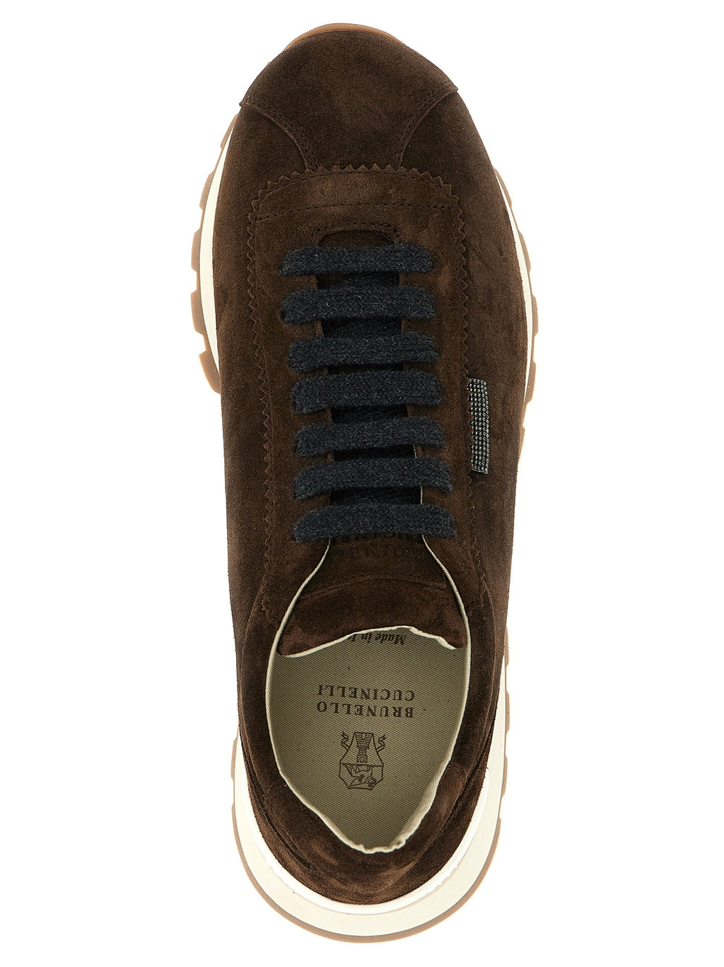 Brunello Cucinelli Brown Calfskin Athletic Sneakers Brunello Cucinelli
