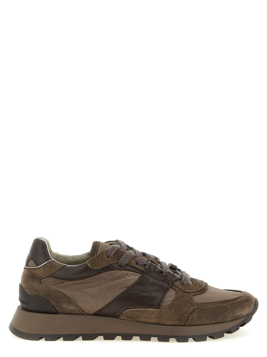 Brunello Cucinelli Bicolor Calfskin Athletic Sneakers Brunello Cucinelli